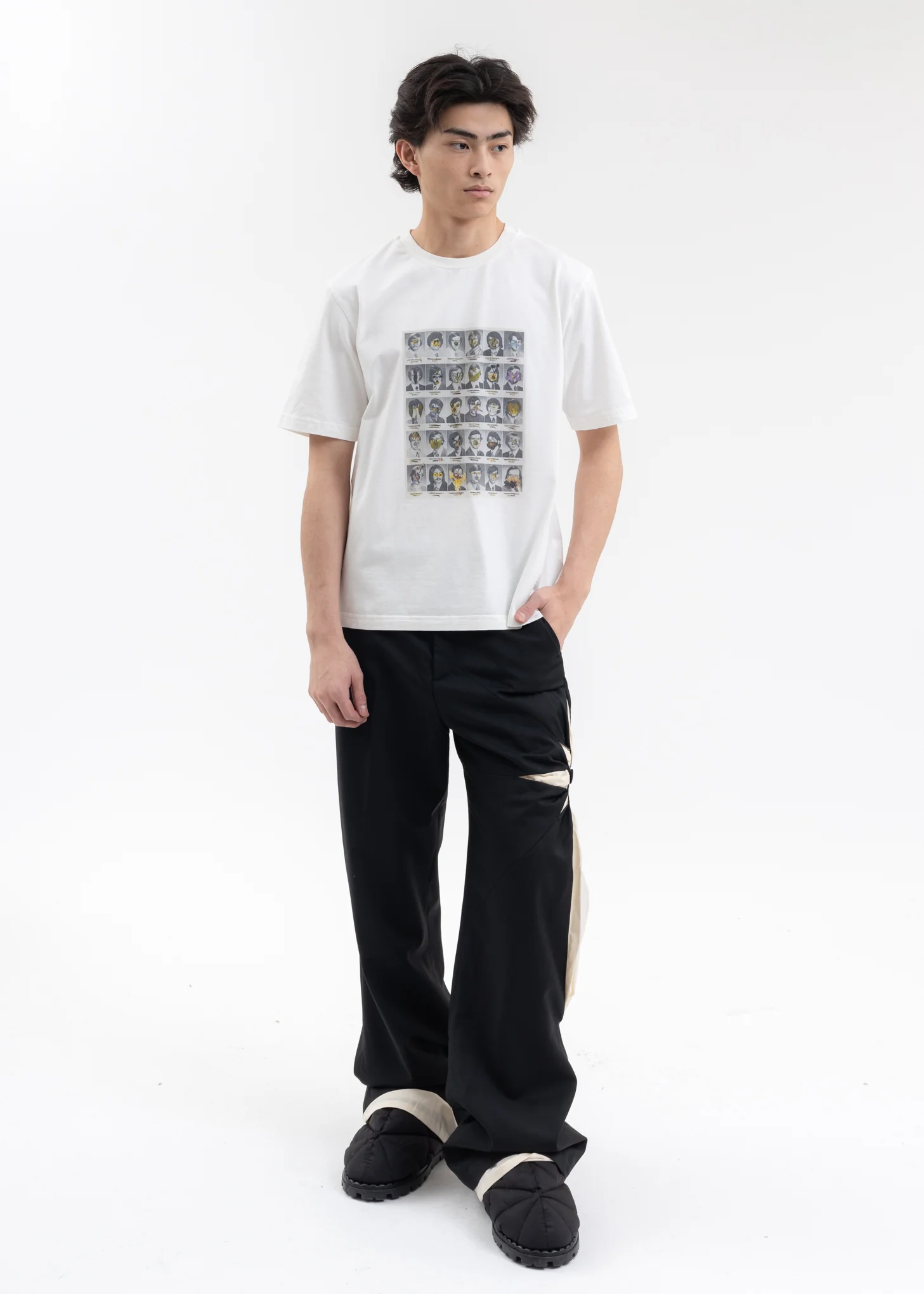 WHITE FLOWER MAN T-SHIRT C - Image 5