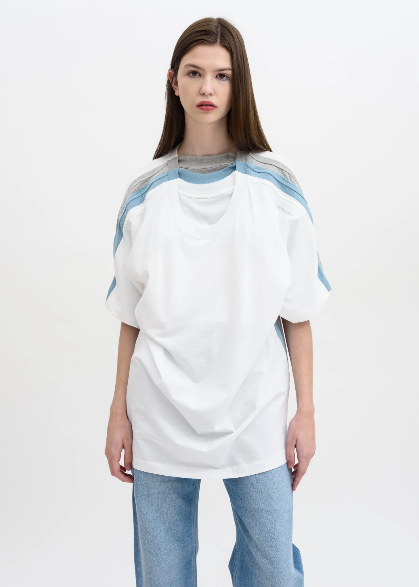 White Four Layer T-Shirt