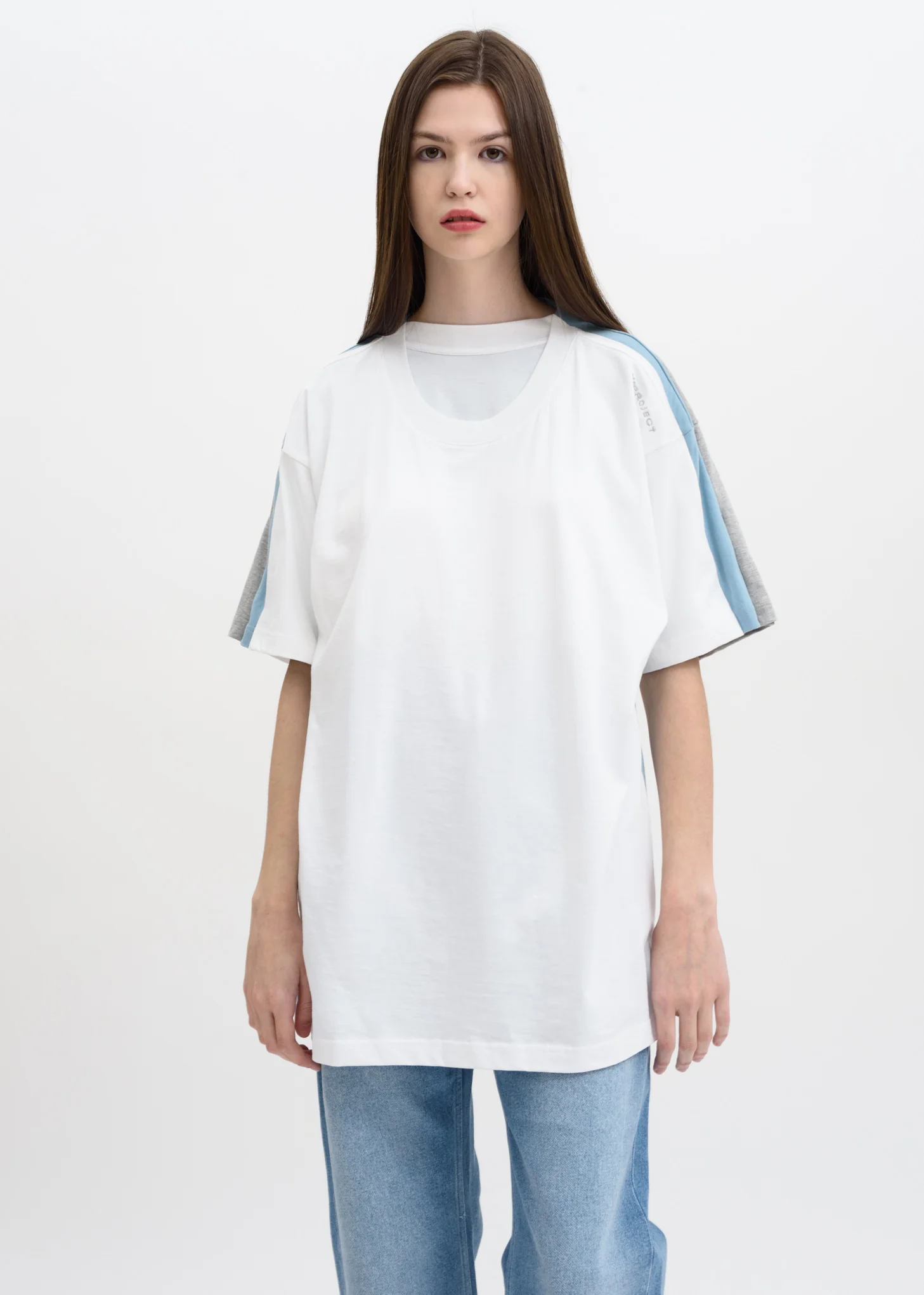White Four Layer T-Shirt - Image 4