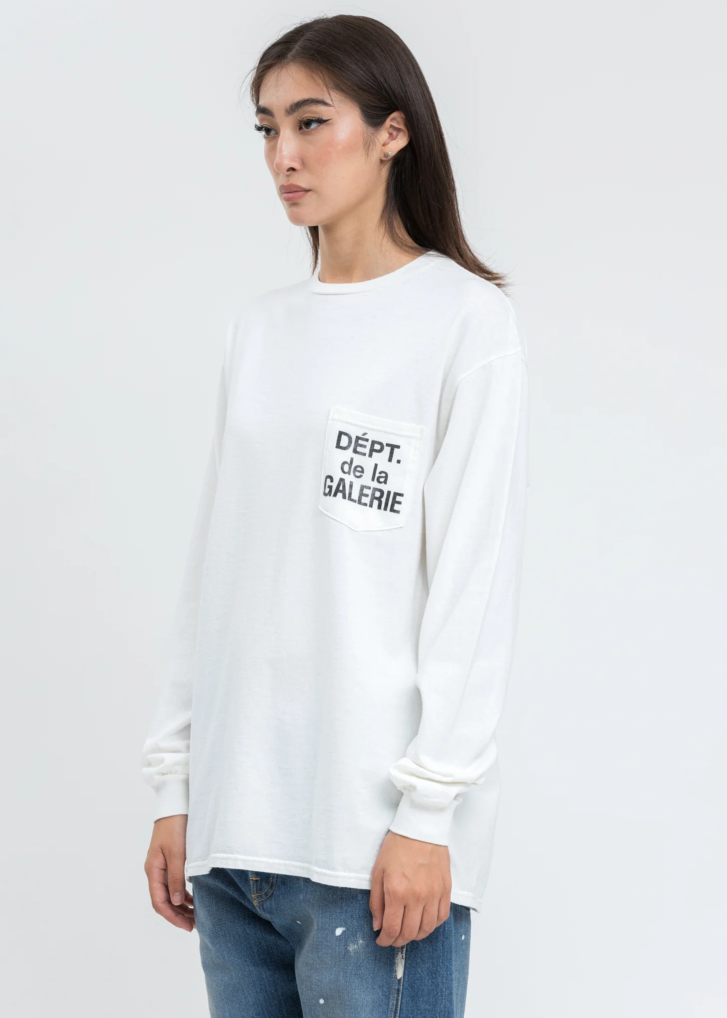 White French Logo Long Sleeve Pocket Tee - Image 3