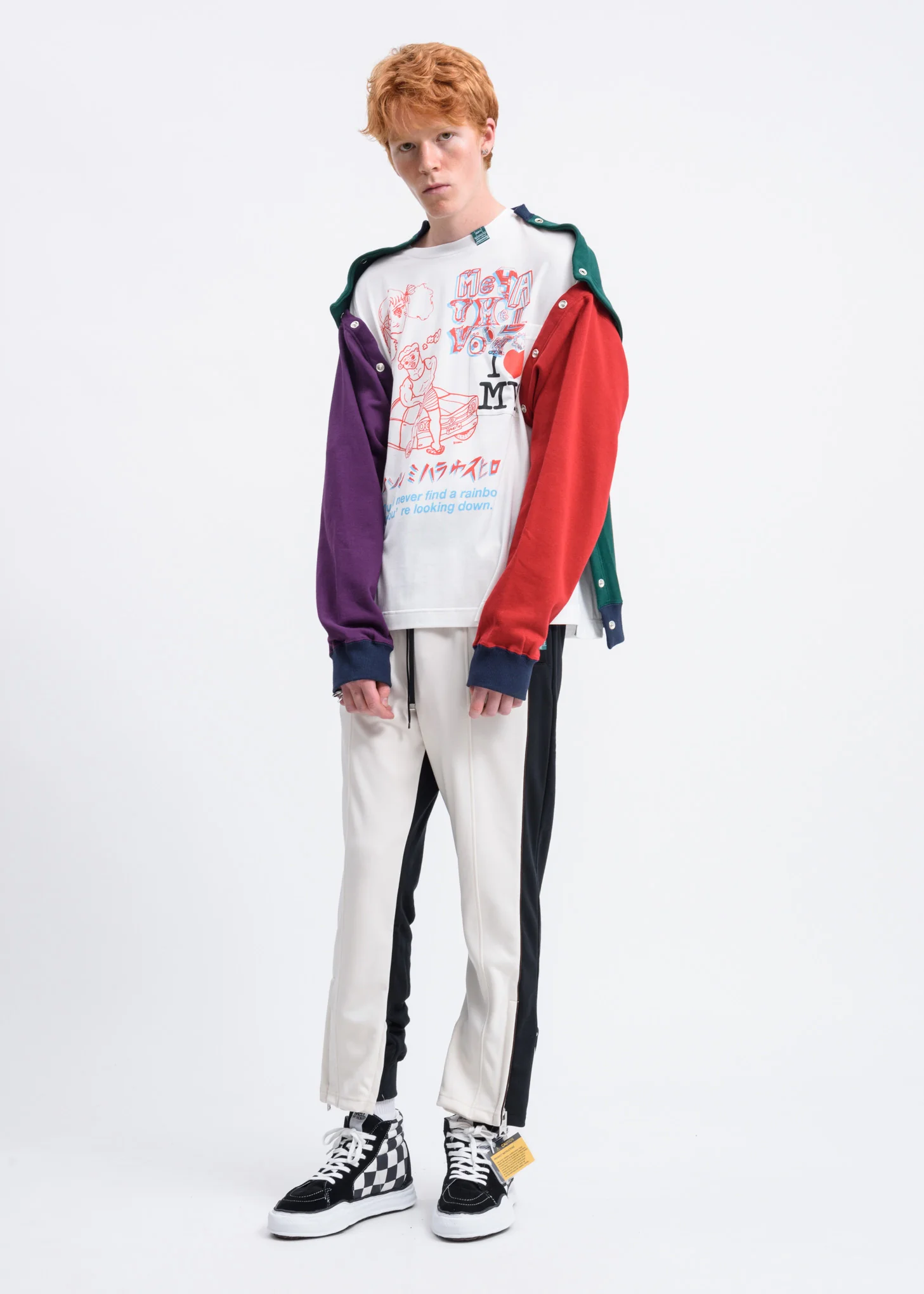 White From Printed T-Shirt - Image 5