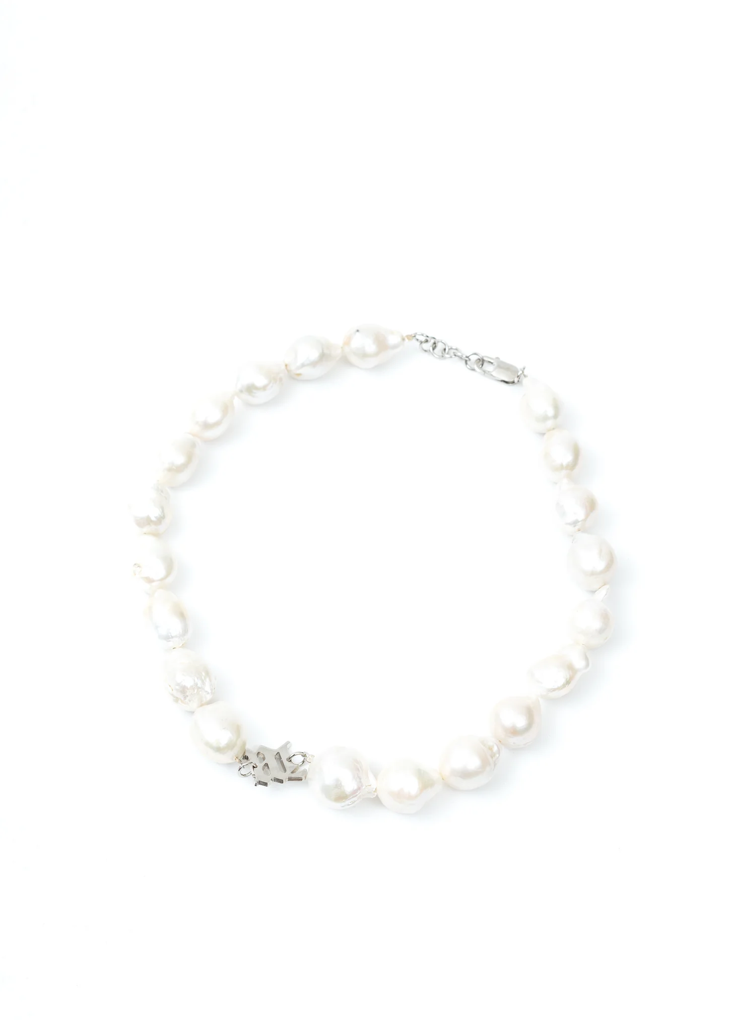 White Full Baroque Pearl Necklace