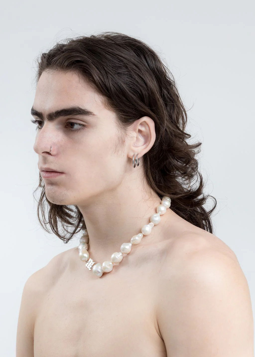 White Full Baroque Pearl Necklace - Image 4