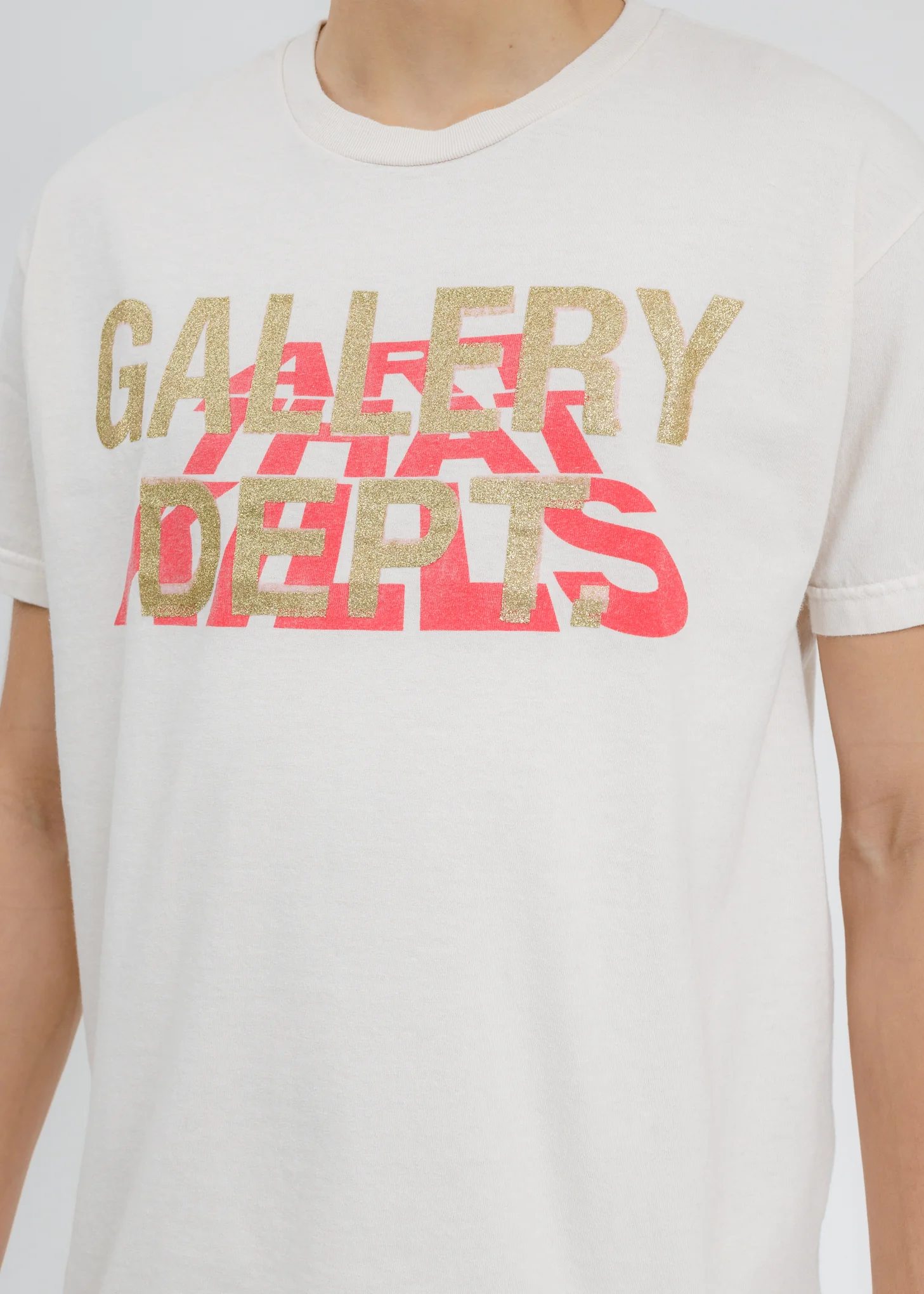 White GD Stack ATK Logo Tee - Image 5