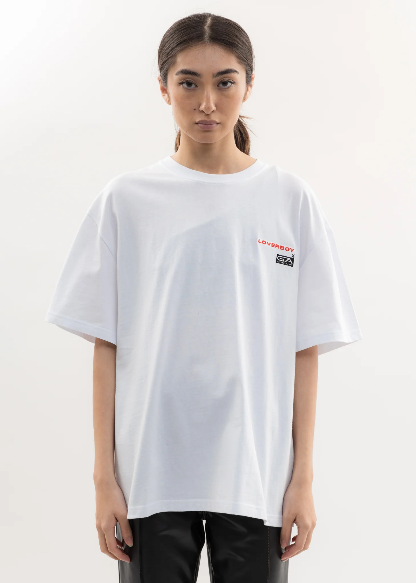 White GEORGE ALLAN Artwork T-Shirt