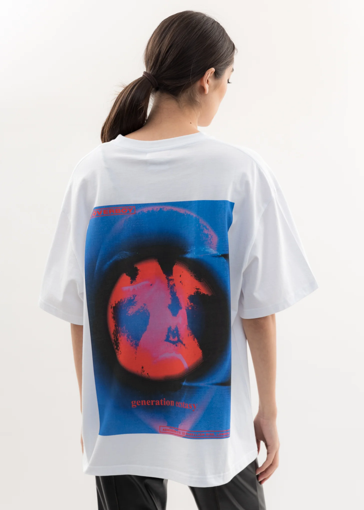 White GEORGE ALLAN Artwork T-Shirt - Image 2