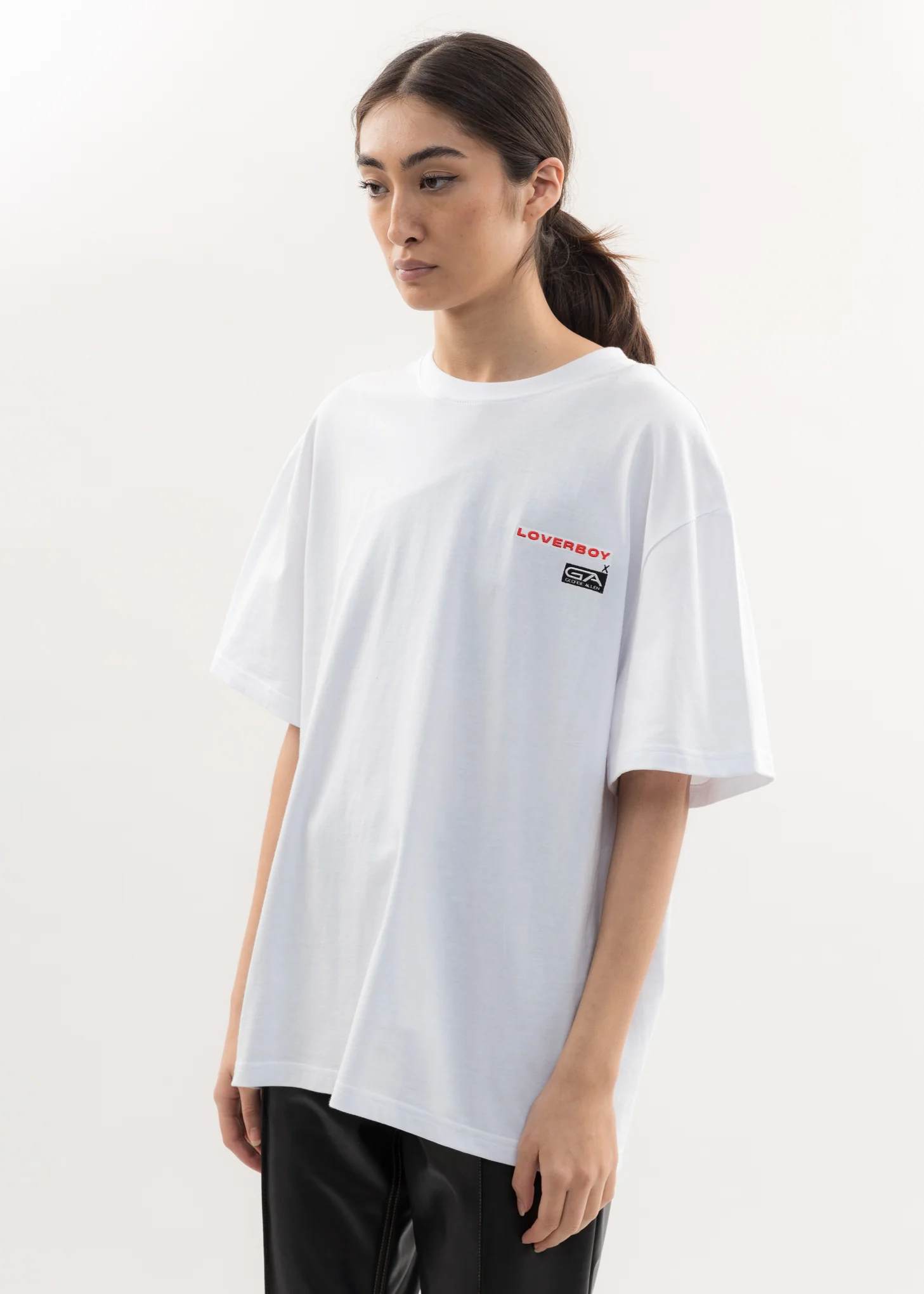 White GEORGE ALLAN Artwork T-Shirt - Image 3