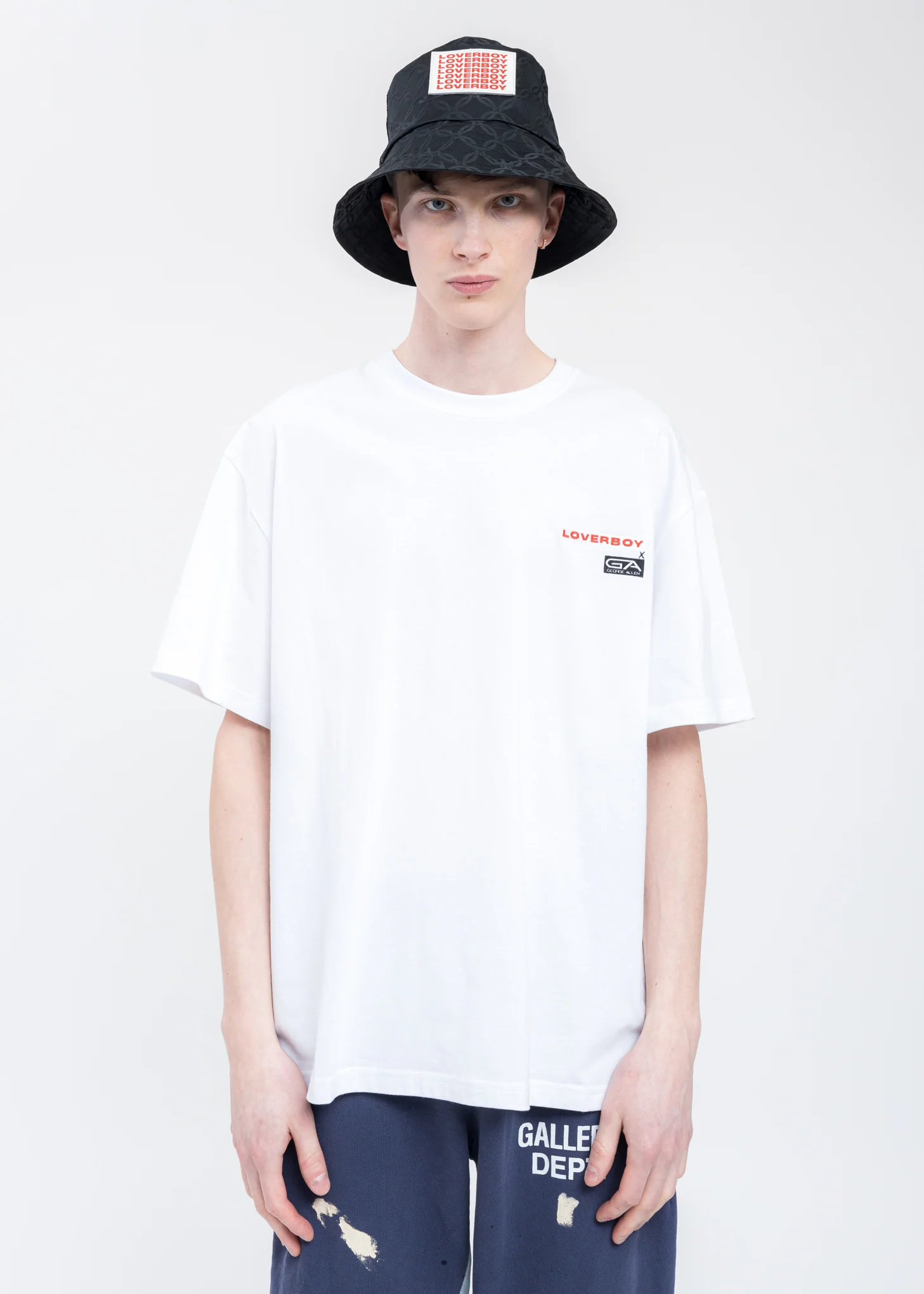 White GEORGE ALLAN Artwork T-Shirt