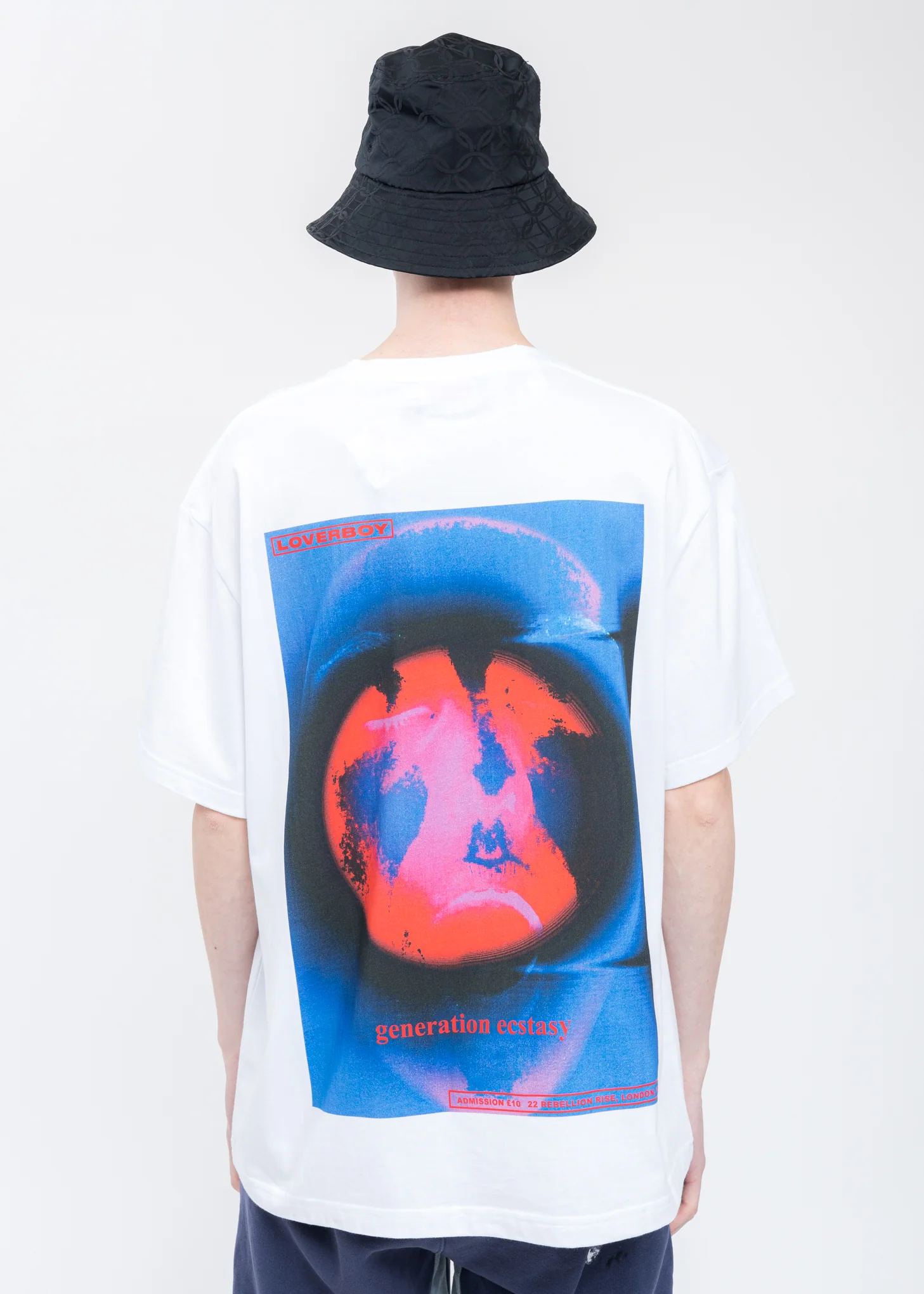 White GEORGE ALLAN Artwork T-Shirt - Image 2