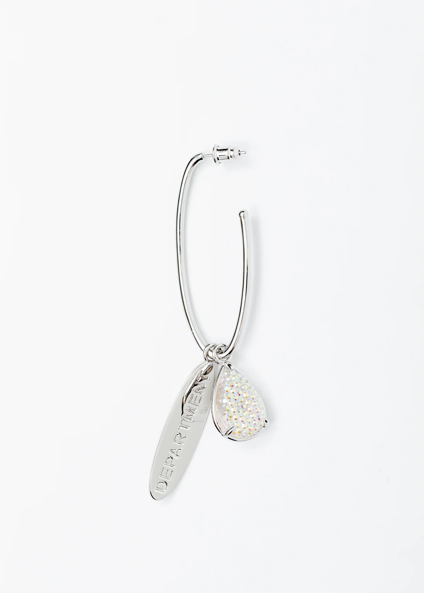 White Gold Drop Earring