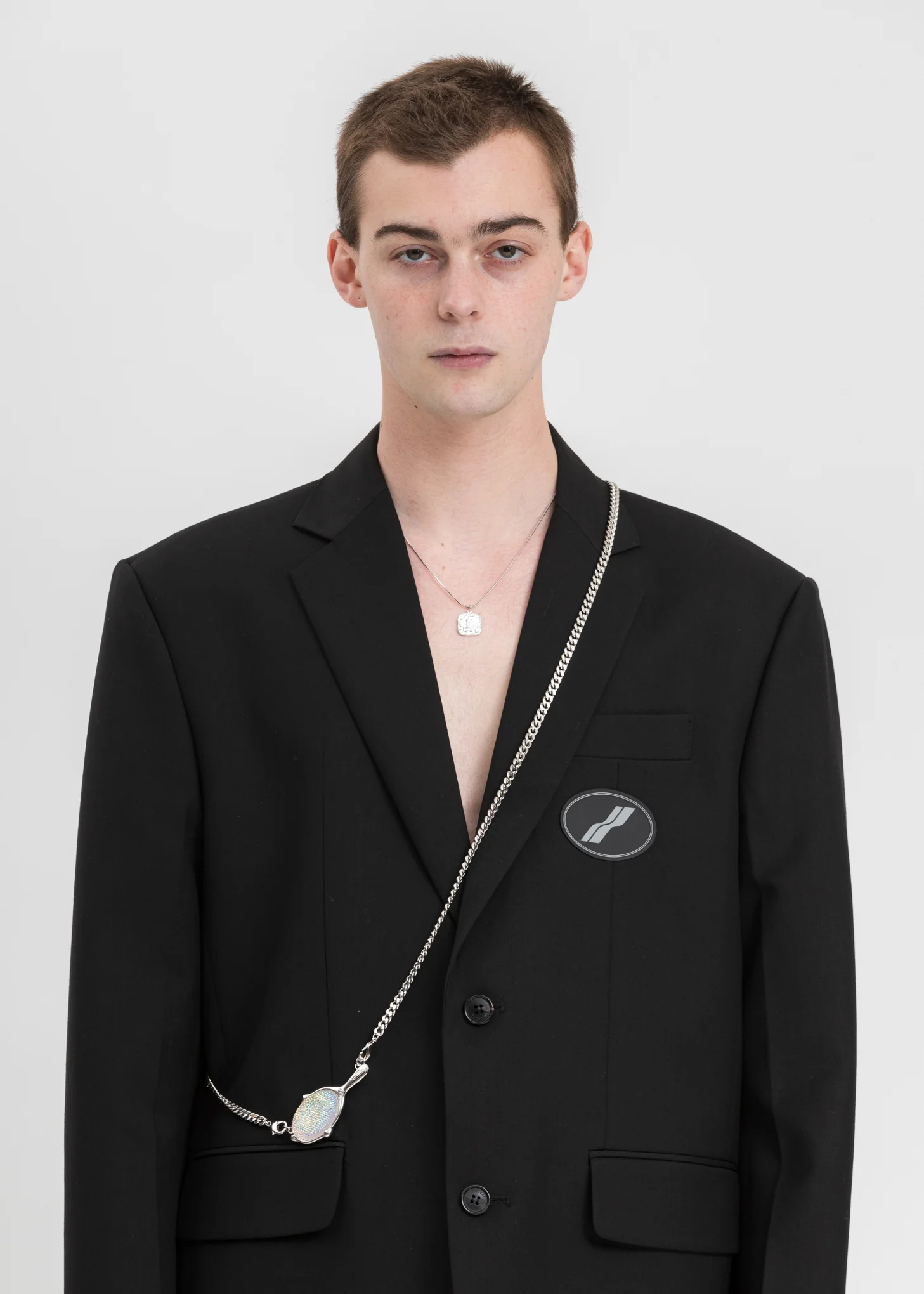 White Gold Mirror Body Chain - Image 3