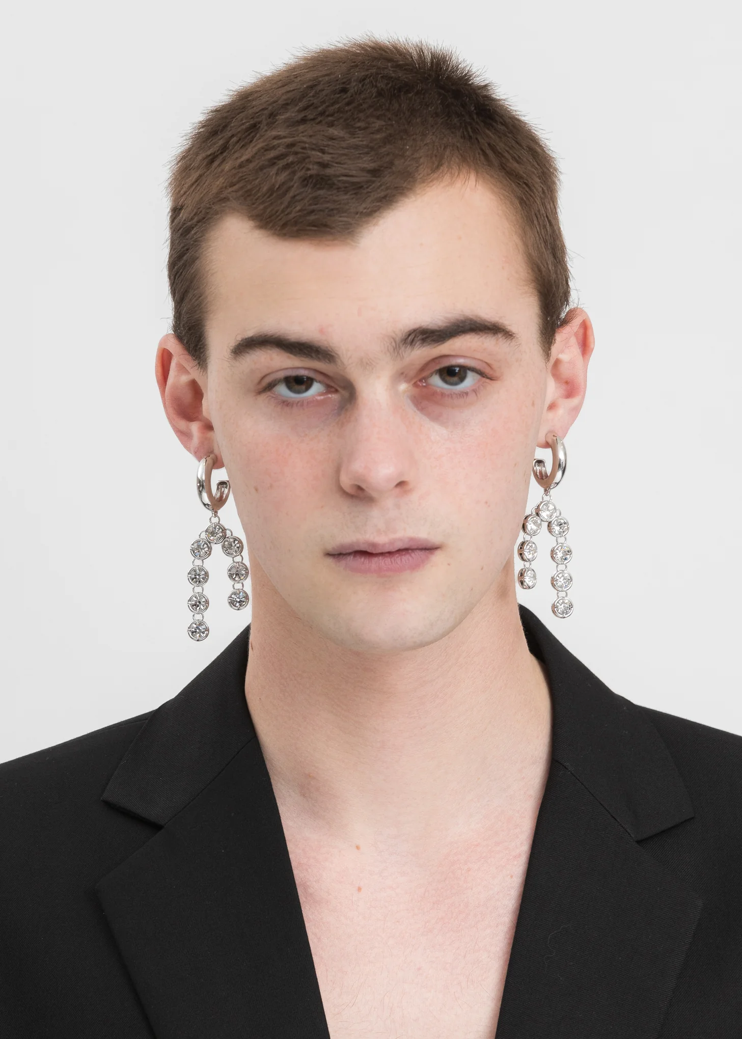 White Gold Snow Drop Earring - Image 3