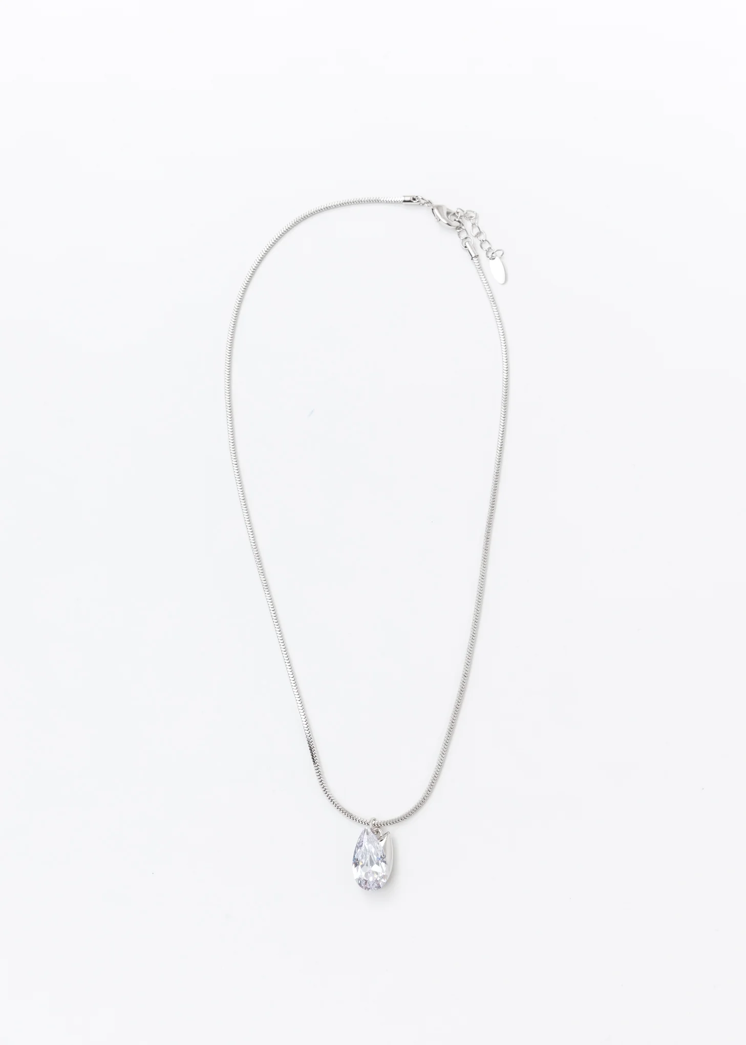 White Gold Tulip Necklace