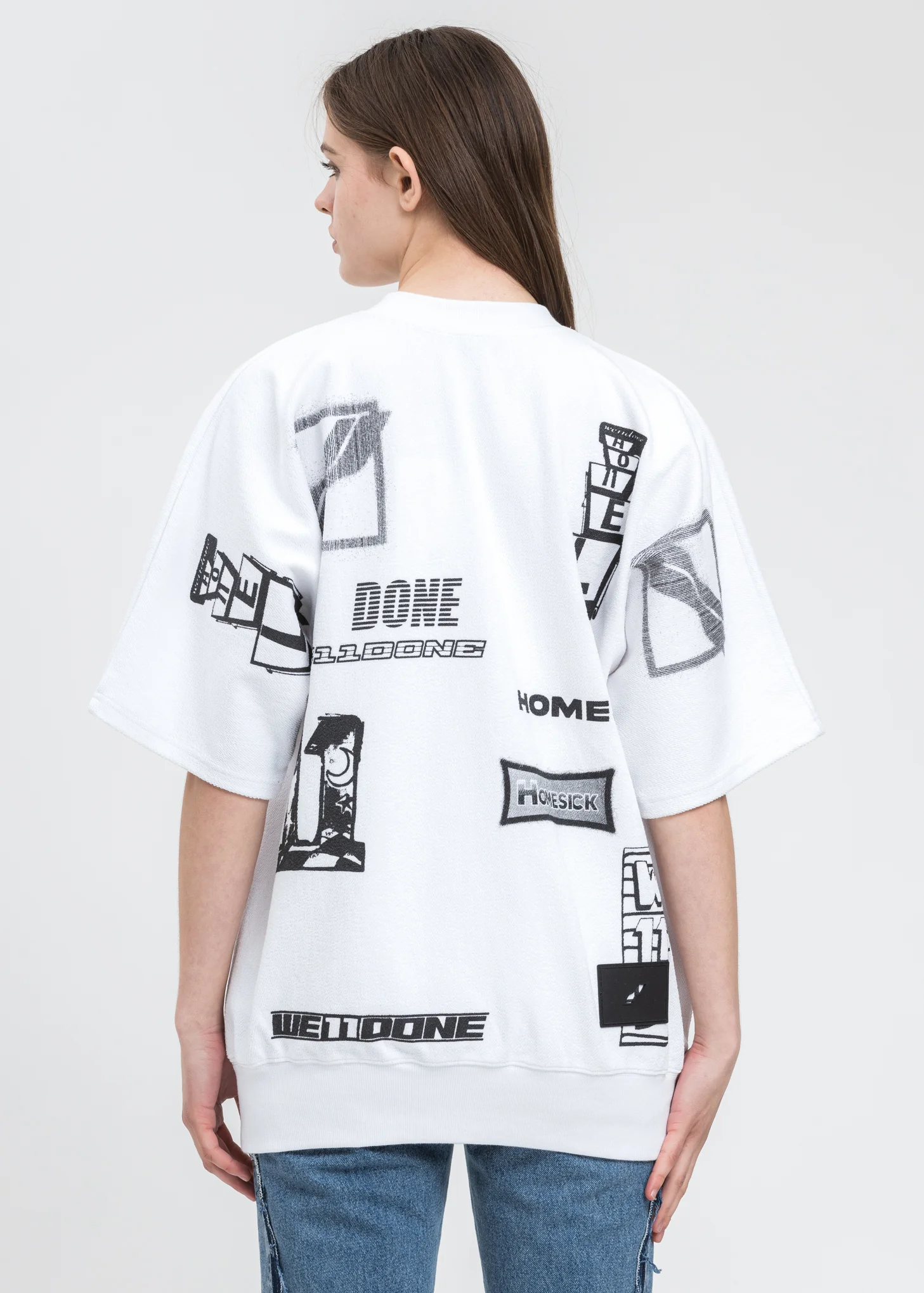 White Graphic All Over T-Shirt - Image 2