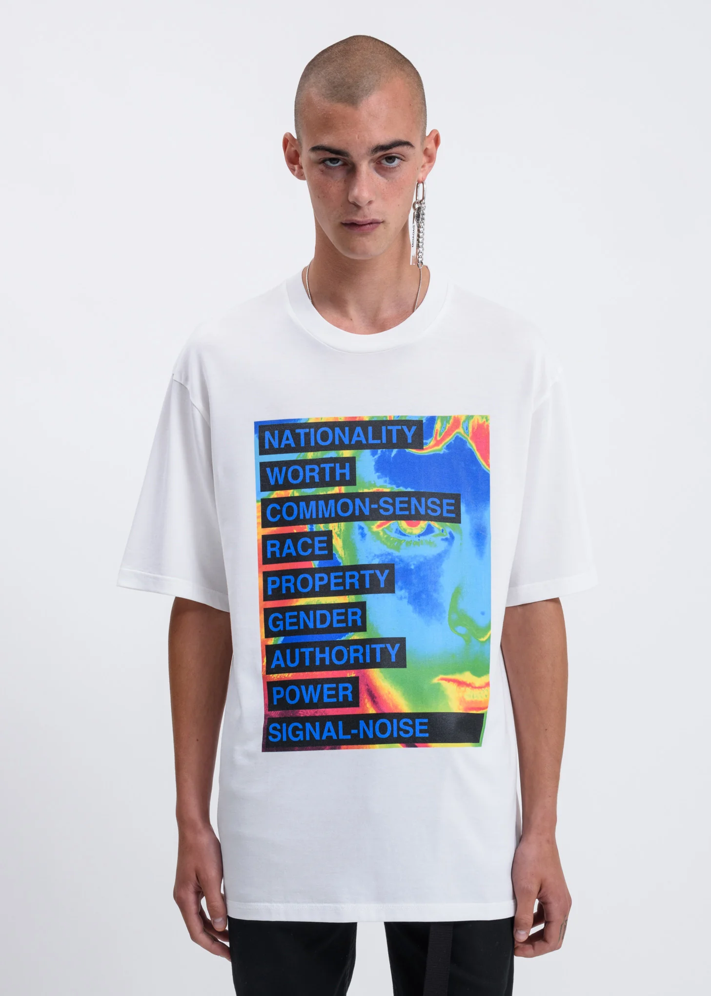 White Graphic Print T-Shirt