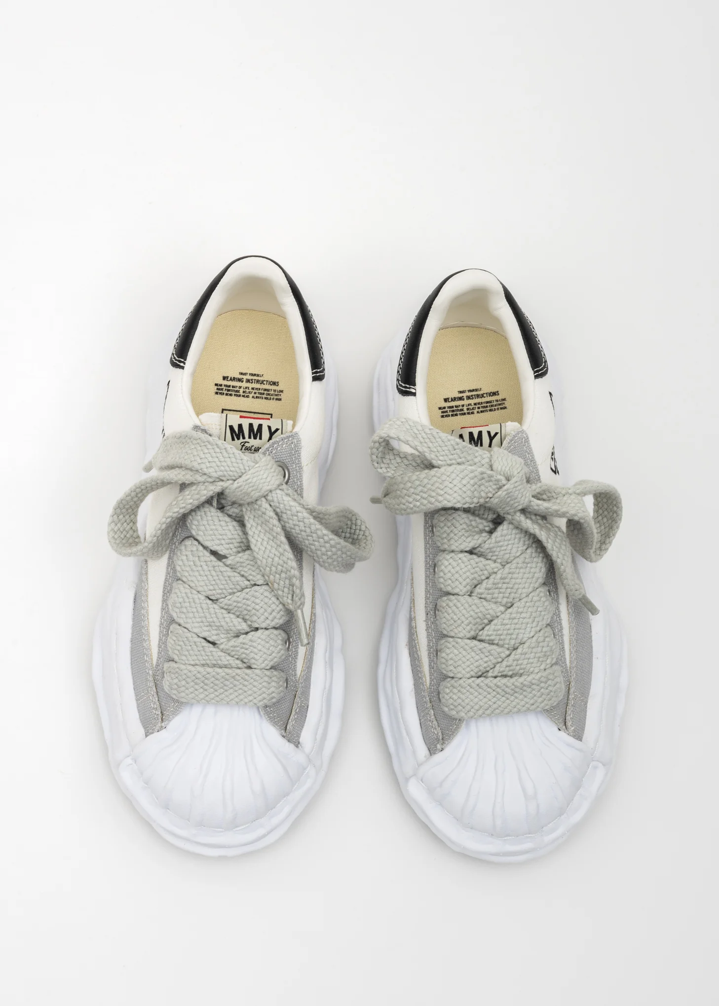 White/Grey OG Sole STC Canvas Low-Top Sneaker (BLAKEY LOW) - Image 3