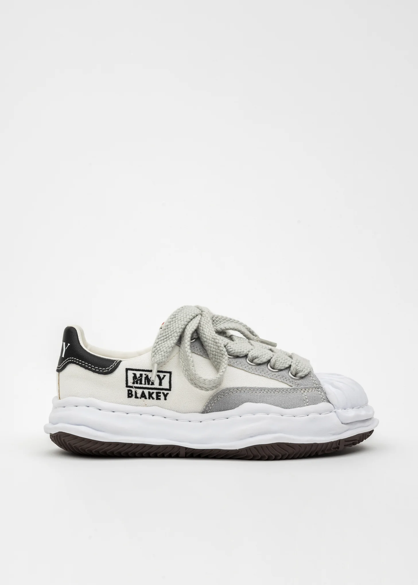 White/Grey OG Sole STC Canvas Low-Top Sneaker (BLAKEY LOW) - Image 5