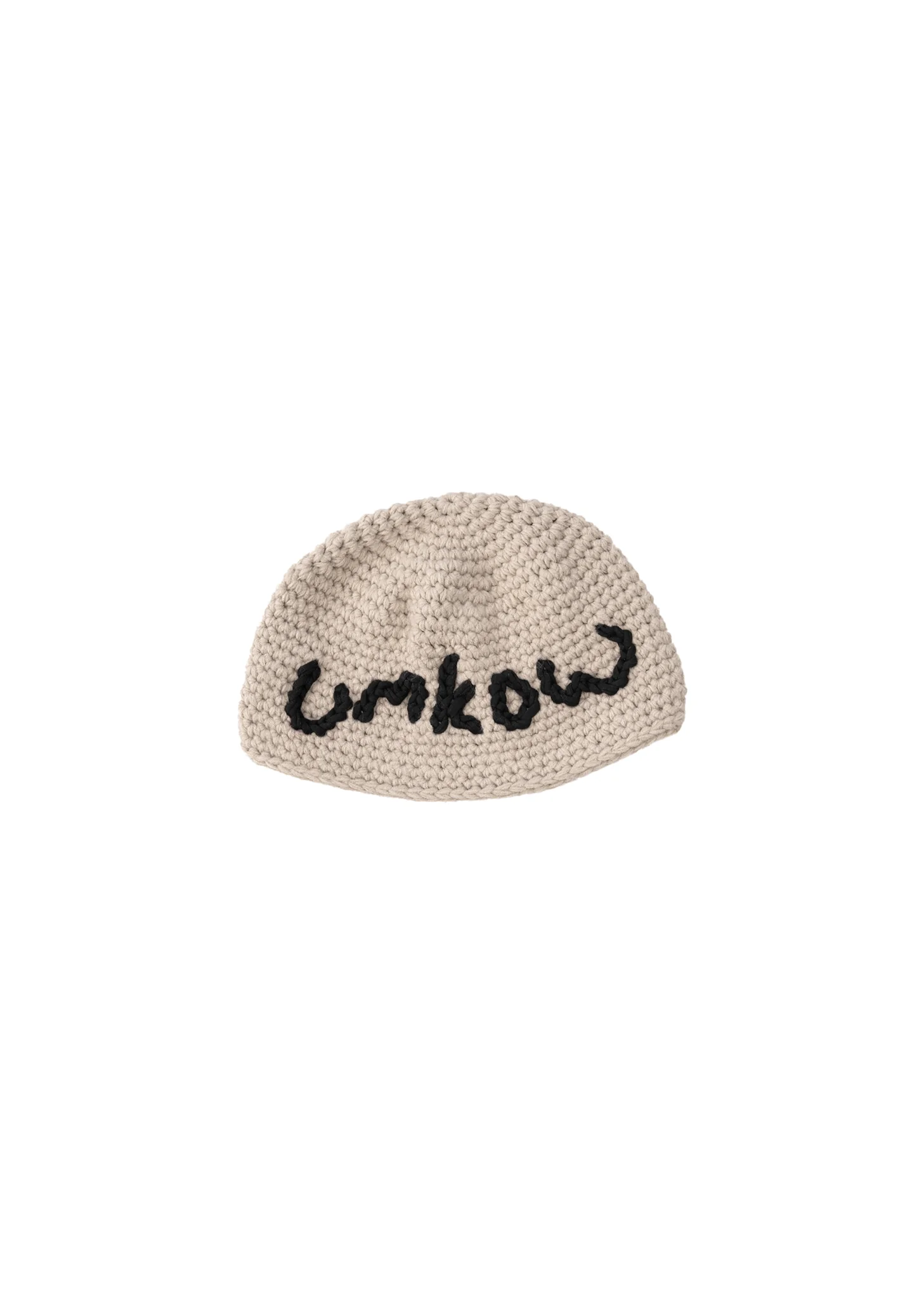 Beige Hand Crocheted Beanie - Preorder