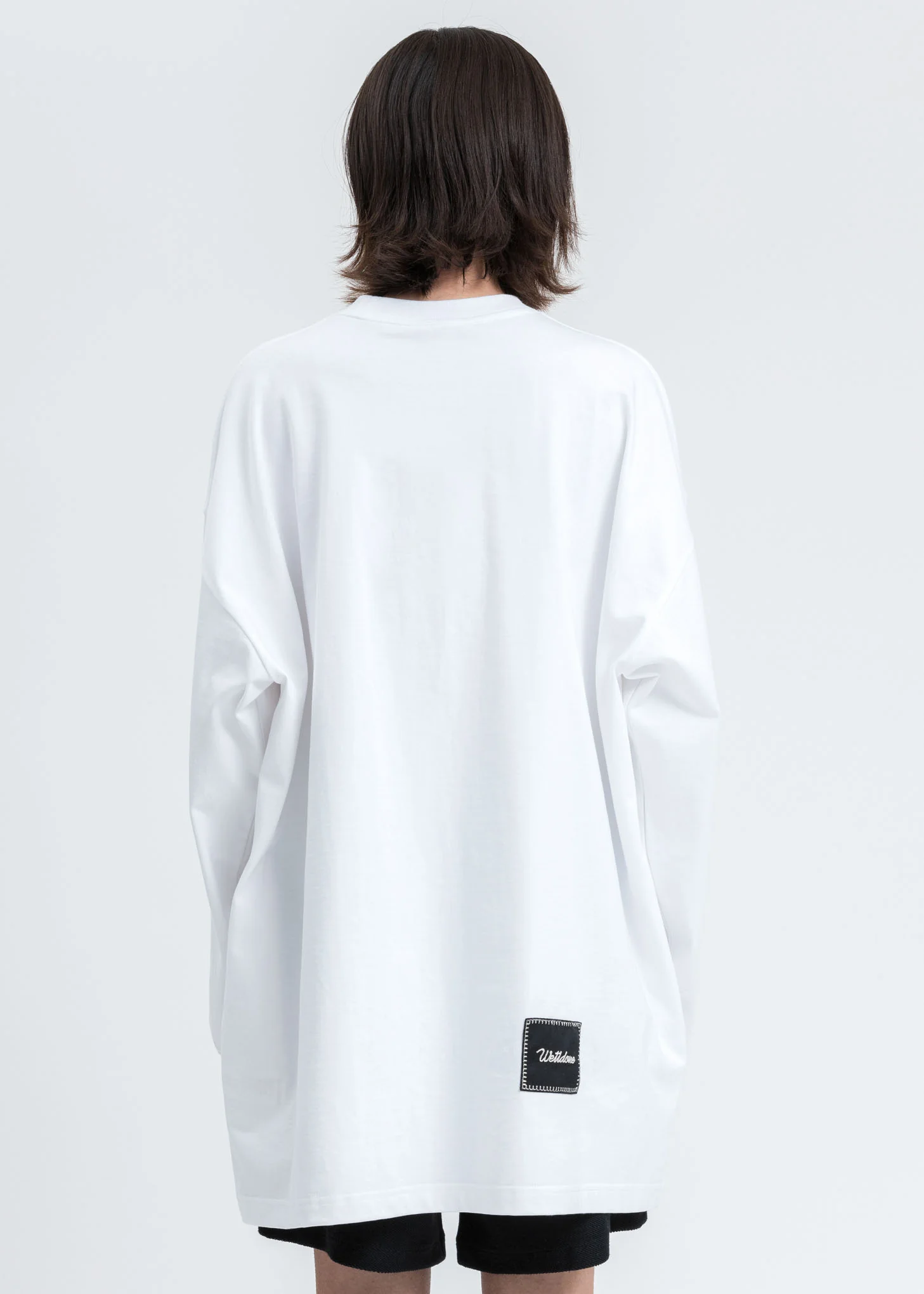 White Heart Patch 'I Love WD' Long Sleeve Shirt - Image 4