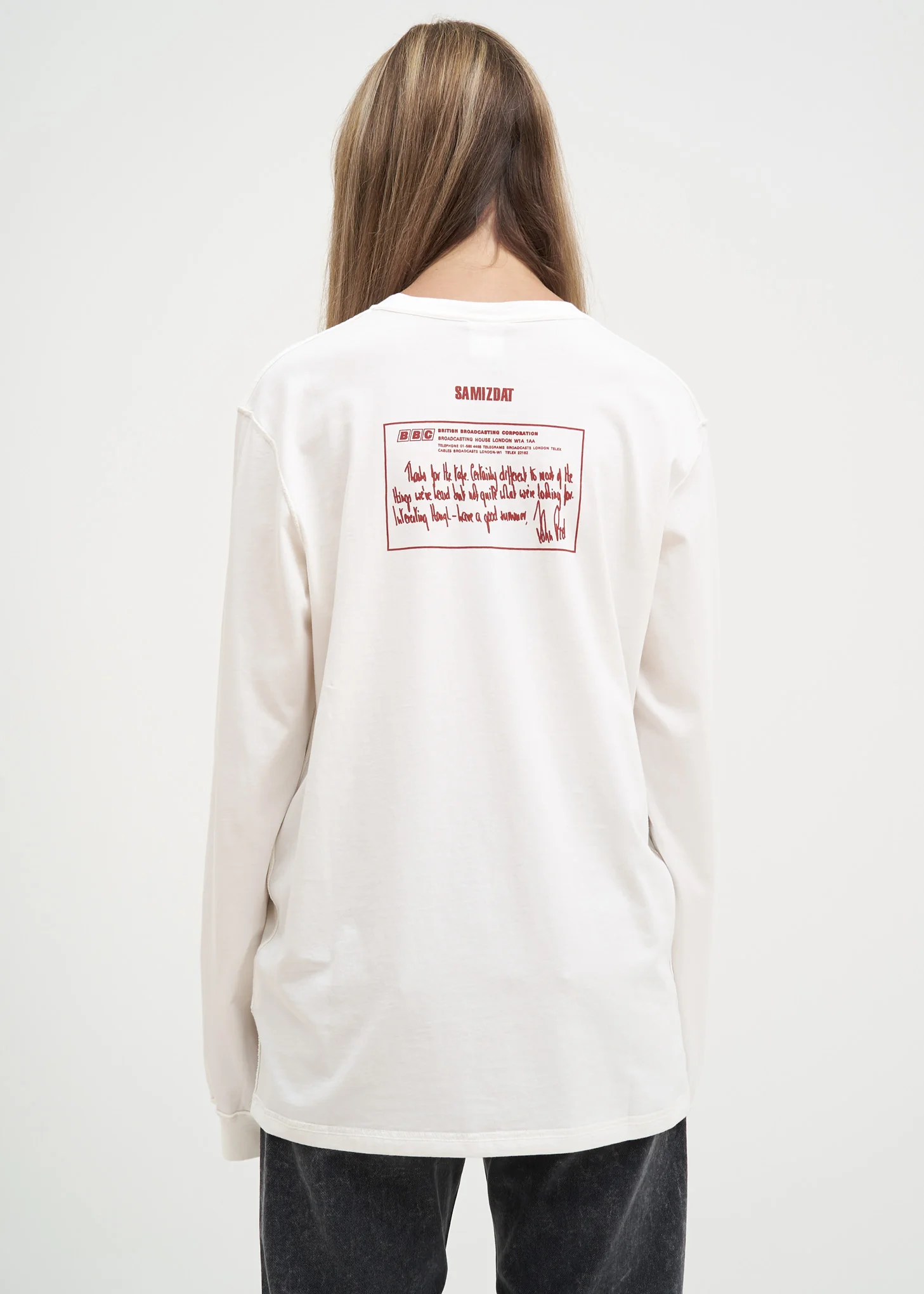 White Hero Long Sleeve T-Shirt - Image 2