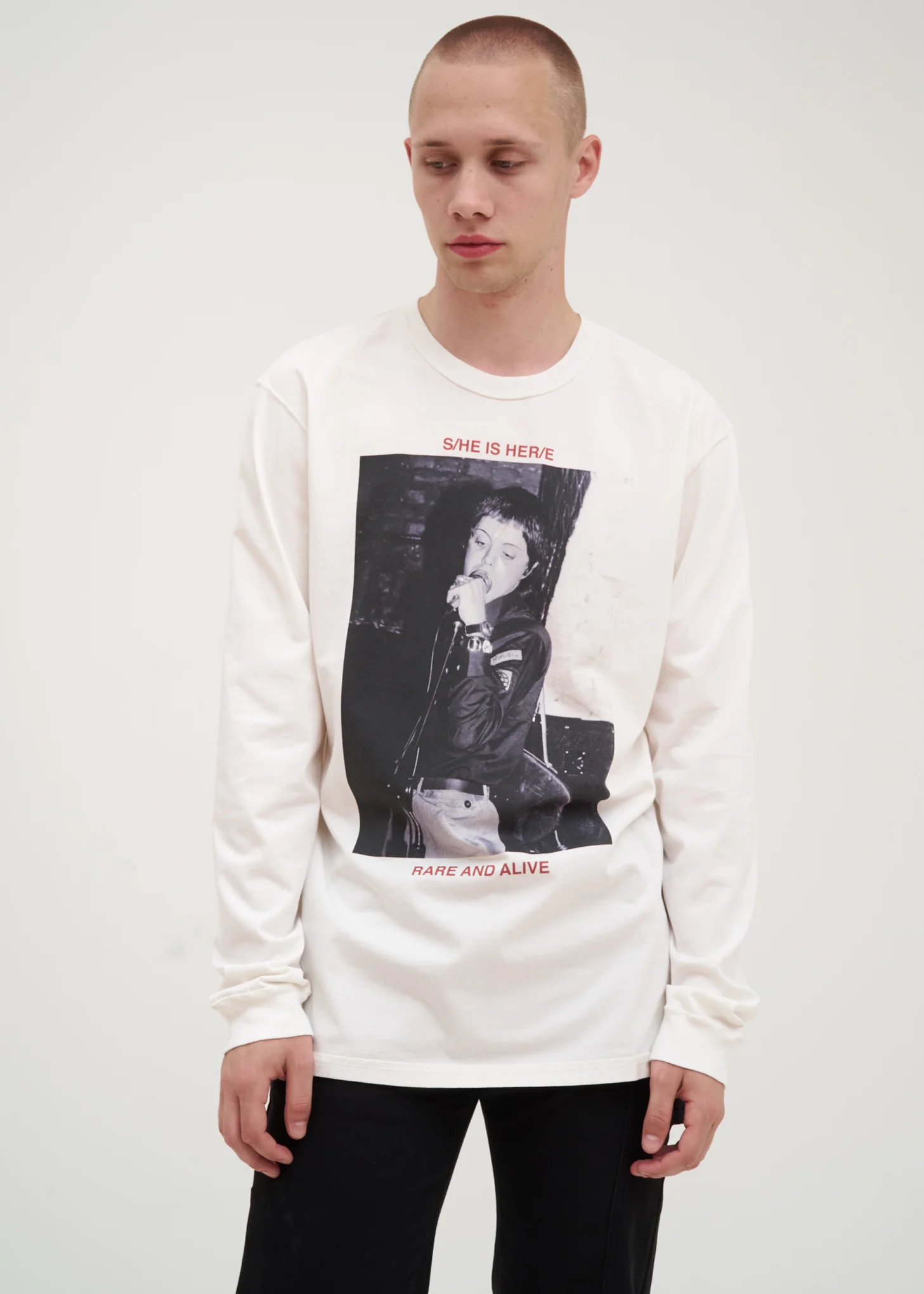 White Hero Long Sleeve T-Shirt