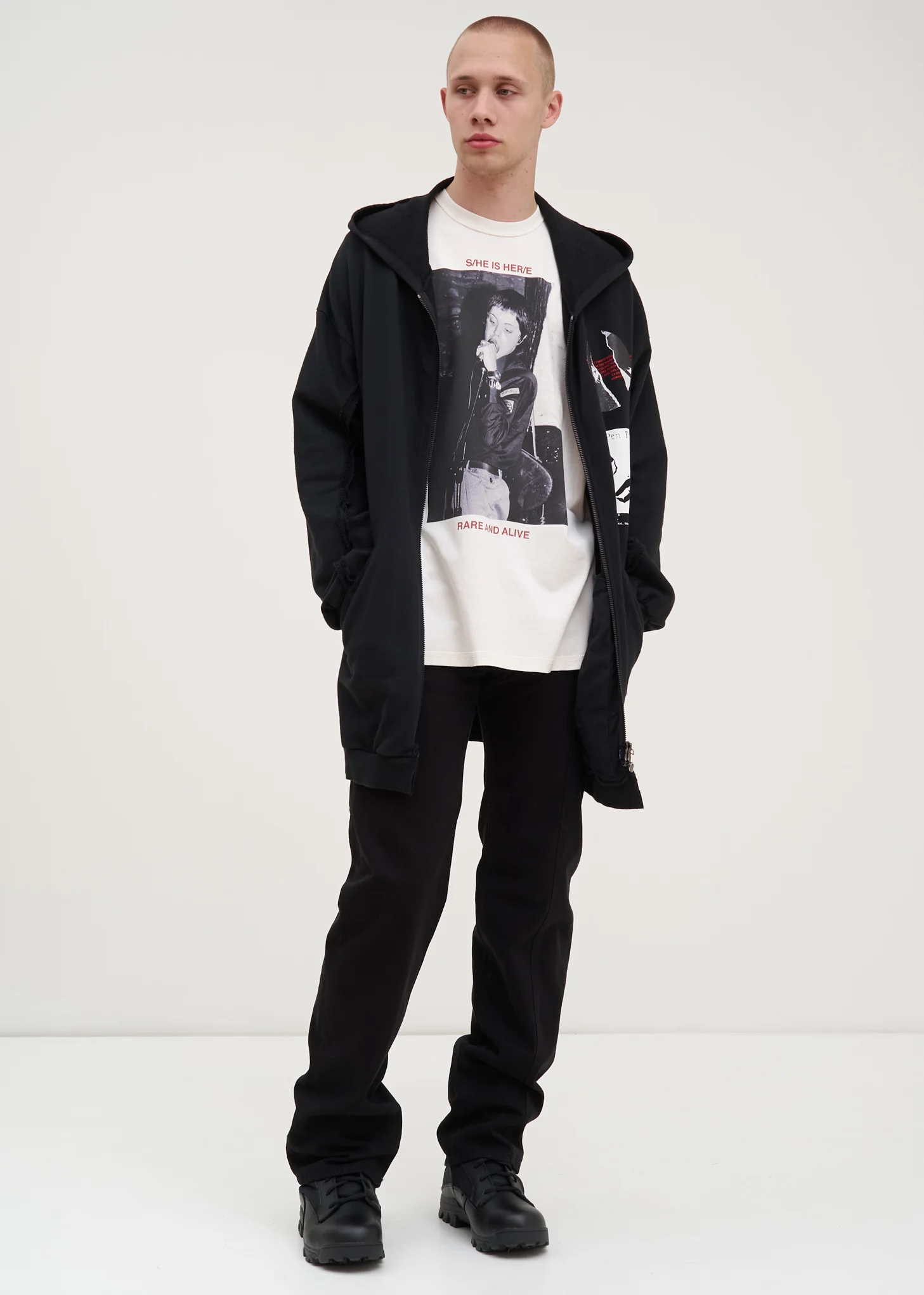 White Hero Long Sleeve T-Shirt - Image 5