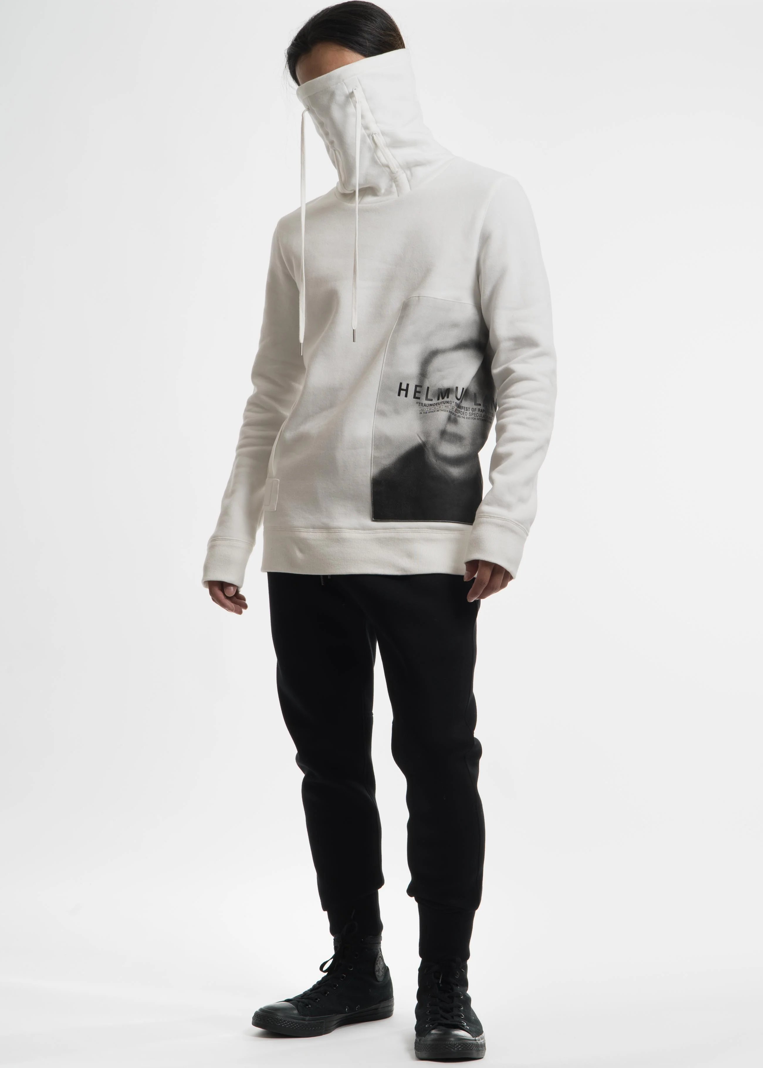 White High Neck Ghost Sweatshirt - Image 9