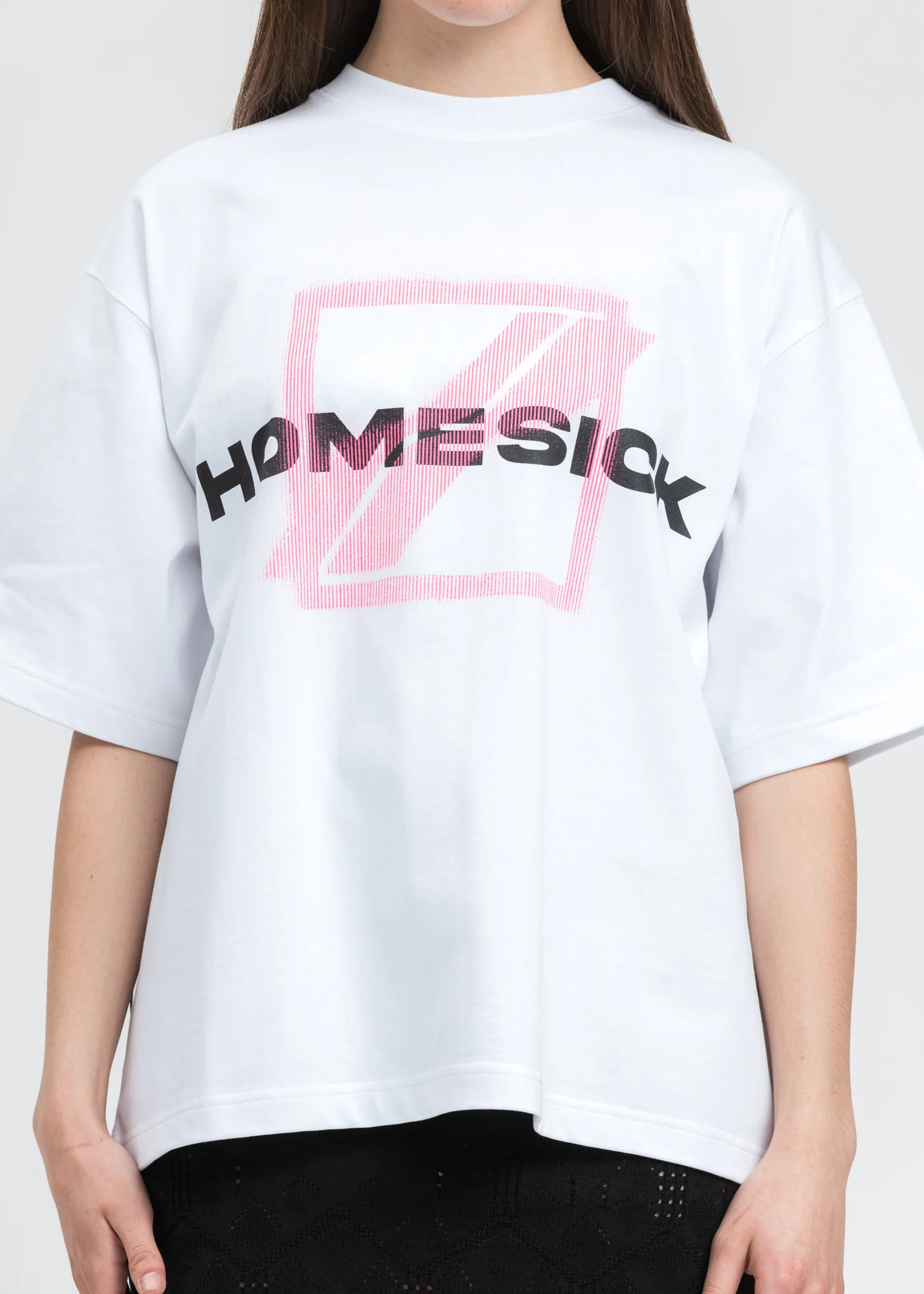 White Homesick Big Logo T-Shirt - Image 4