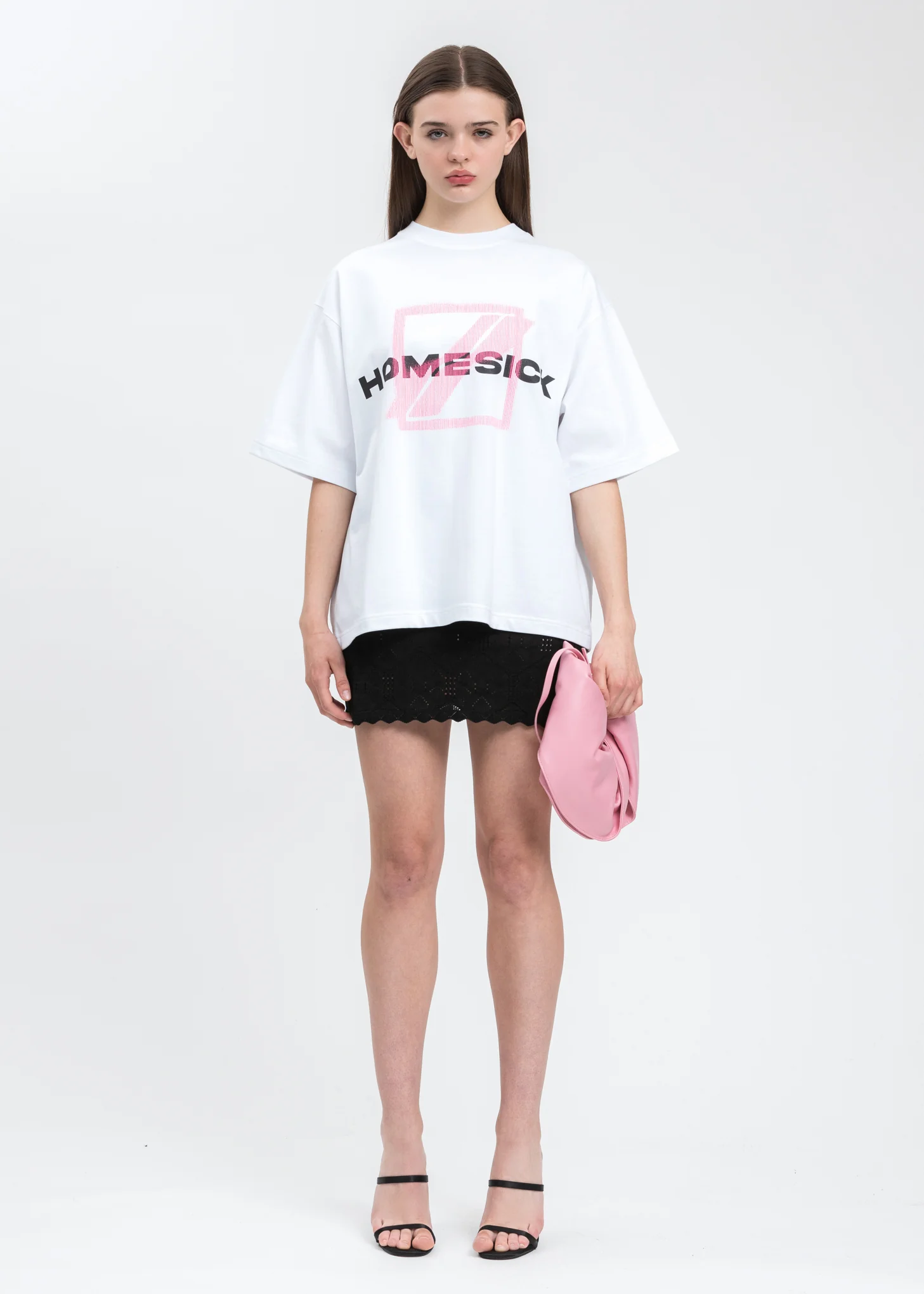 White Homesick Big Logo T-Shirt - Image 5