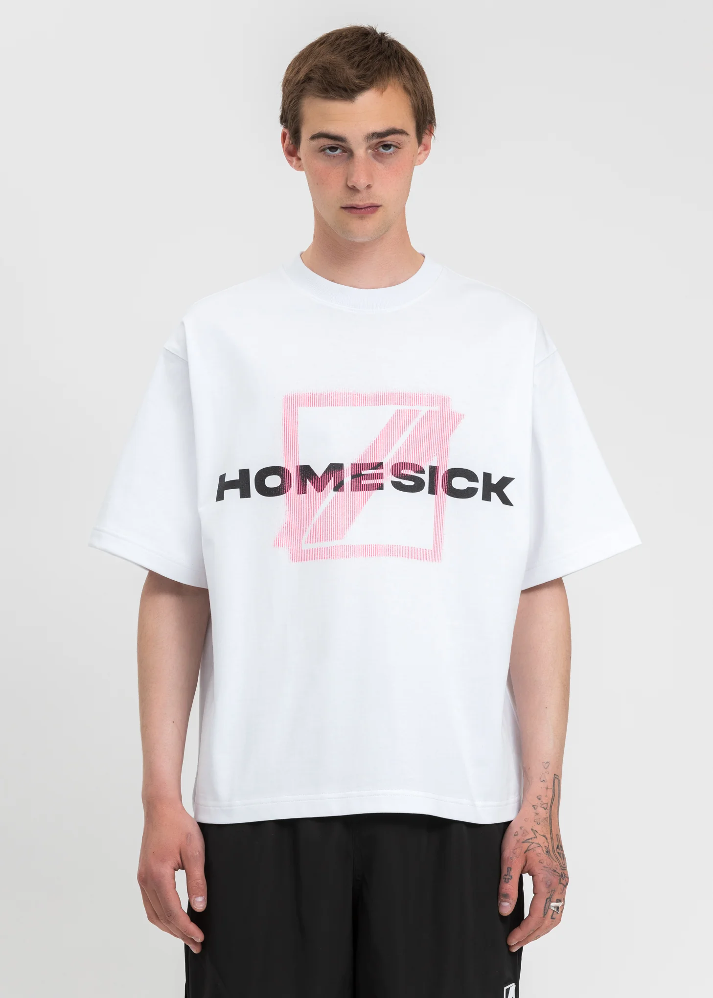 White Homesick Big Logo T-Shirt