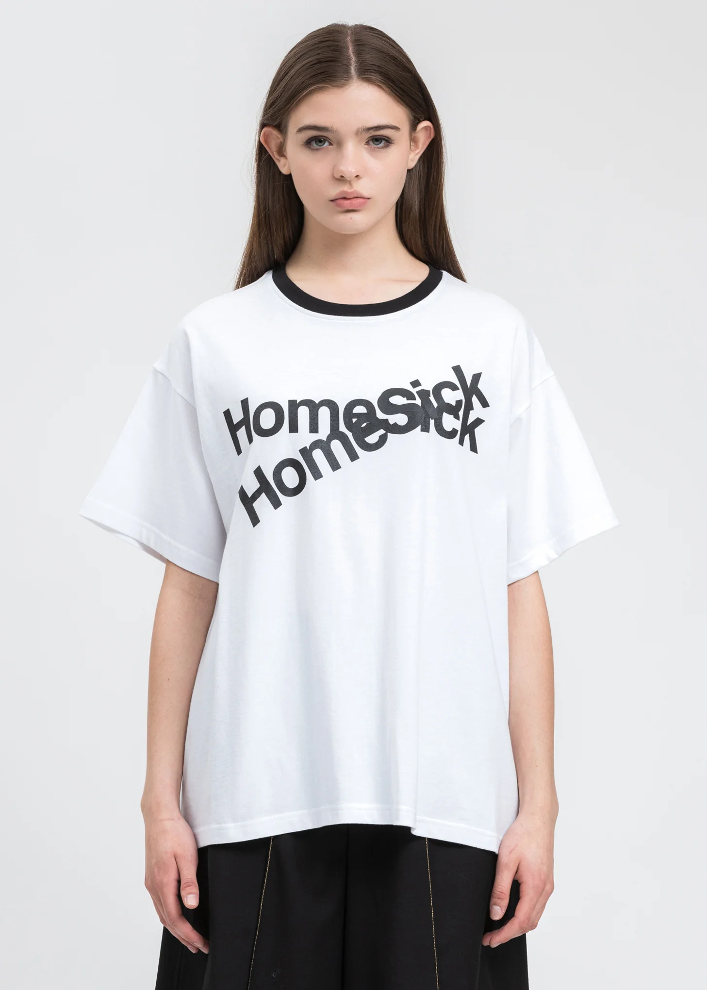 White Homesick Double Logo T-Shirt