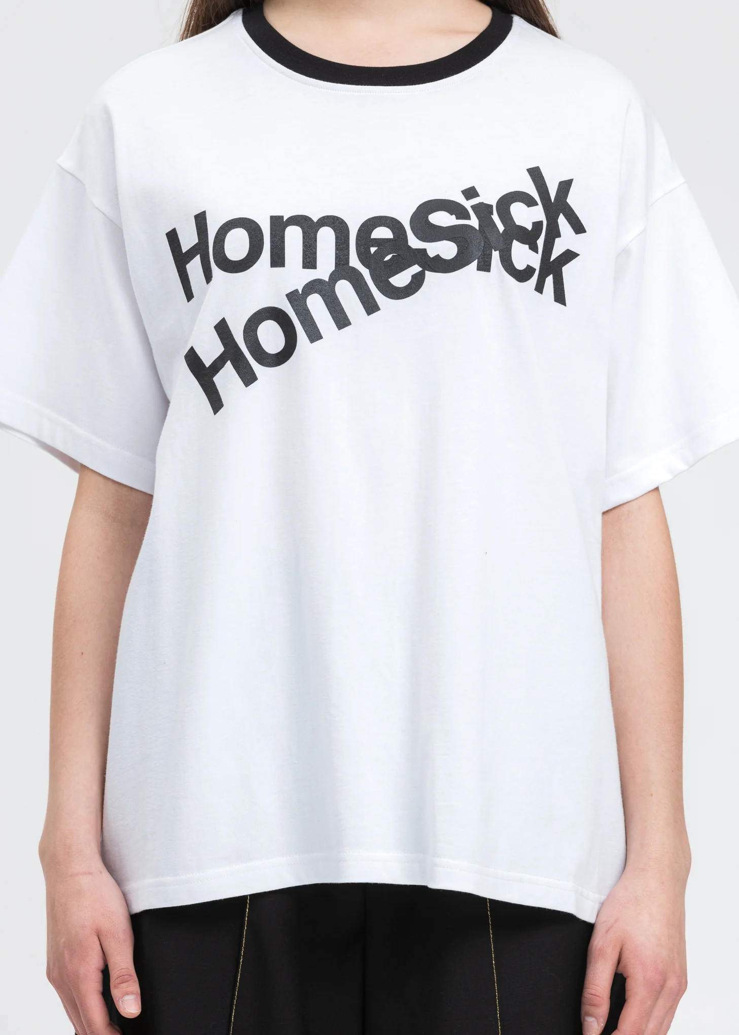 White Homesick Double Logo T-Shirt - Image 2