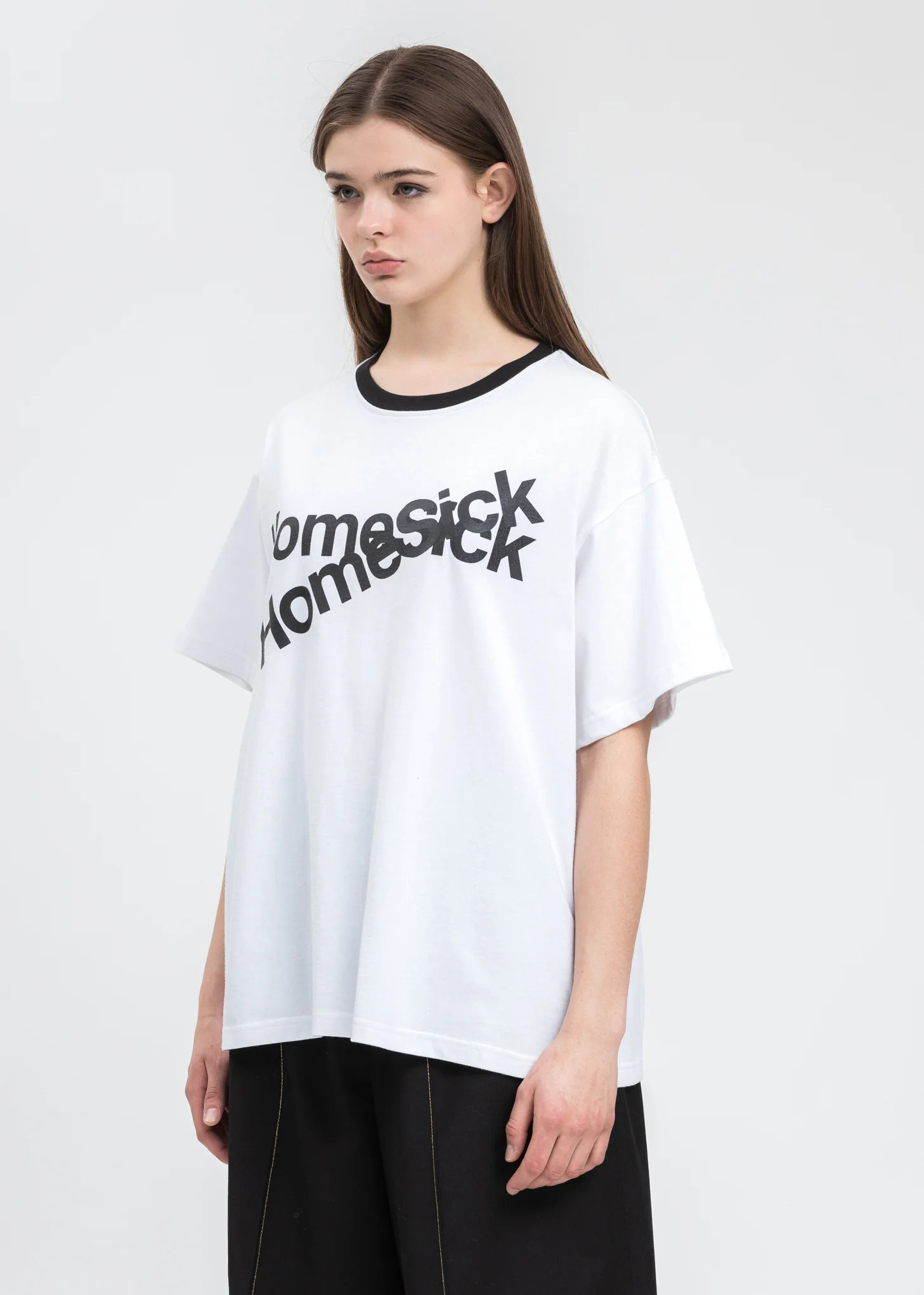 White Homesick Double Logo T-Shirt - Image 3