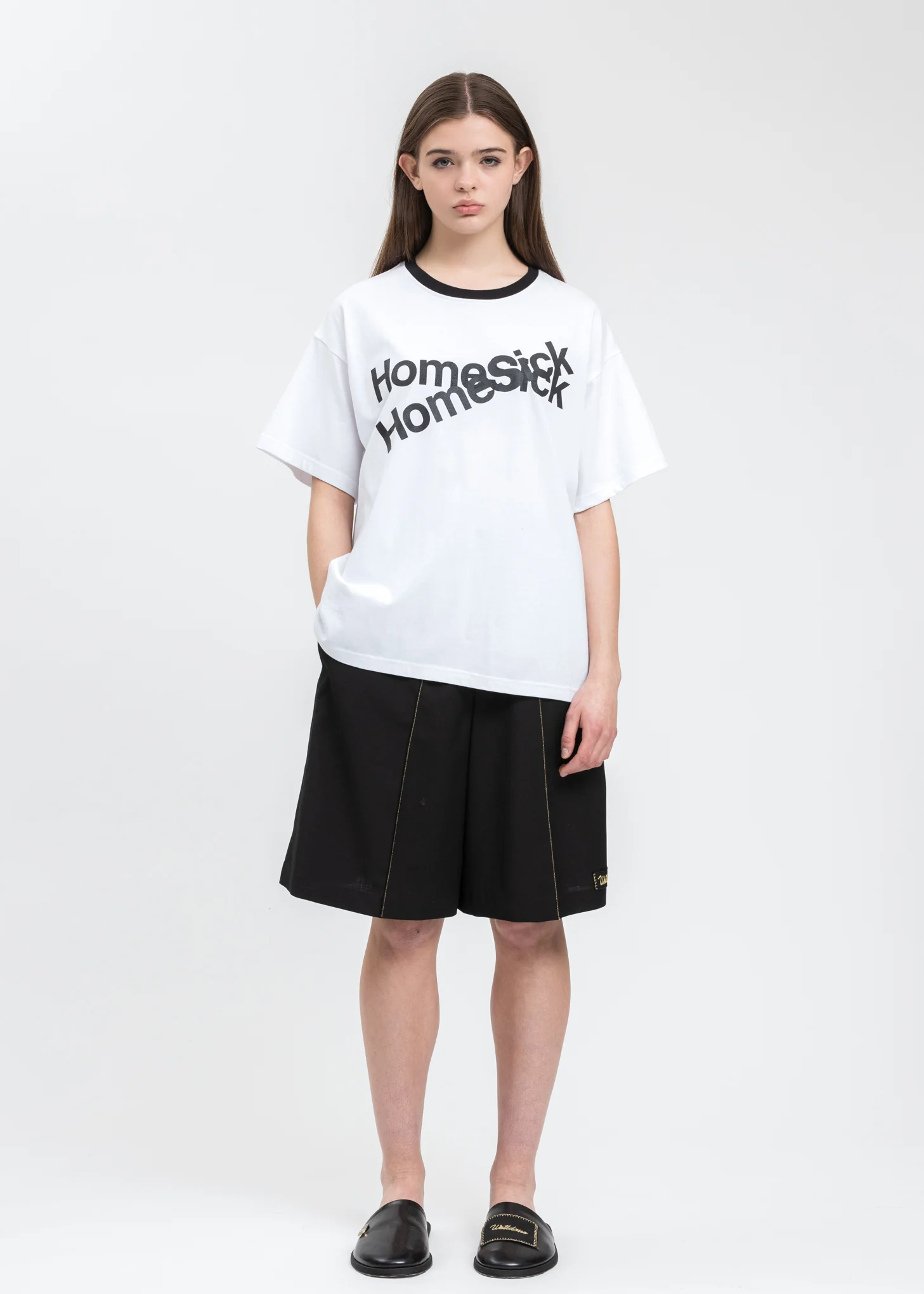 White Homesick Double Logo T-Shirt - Image 5