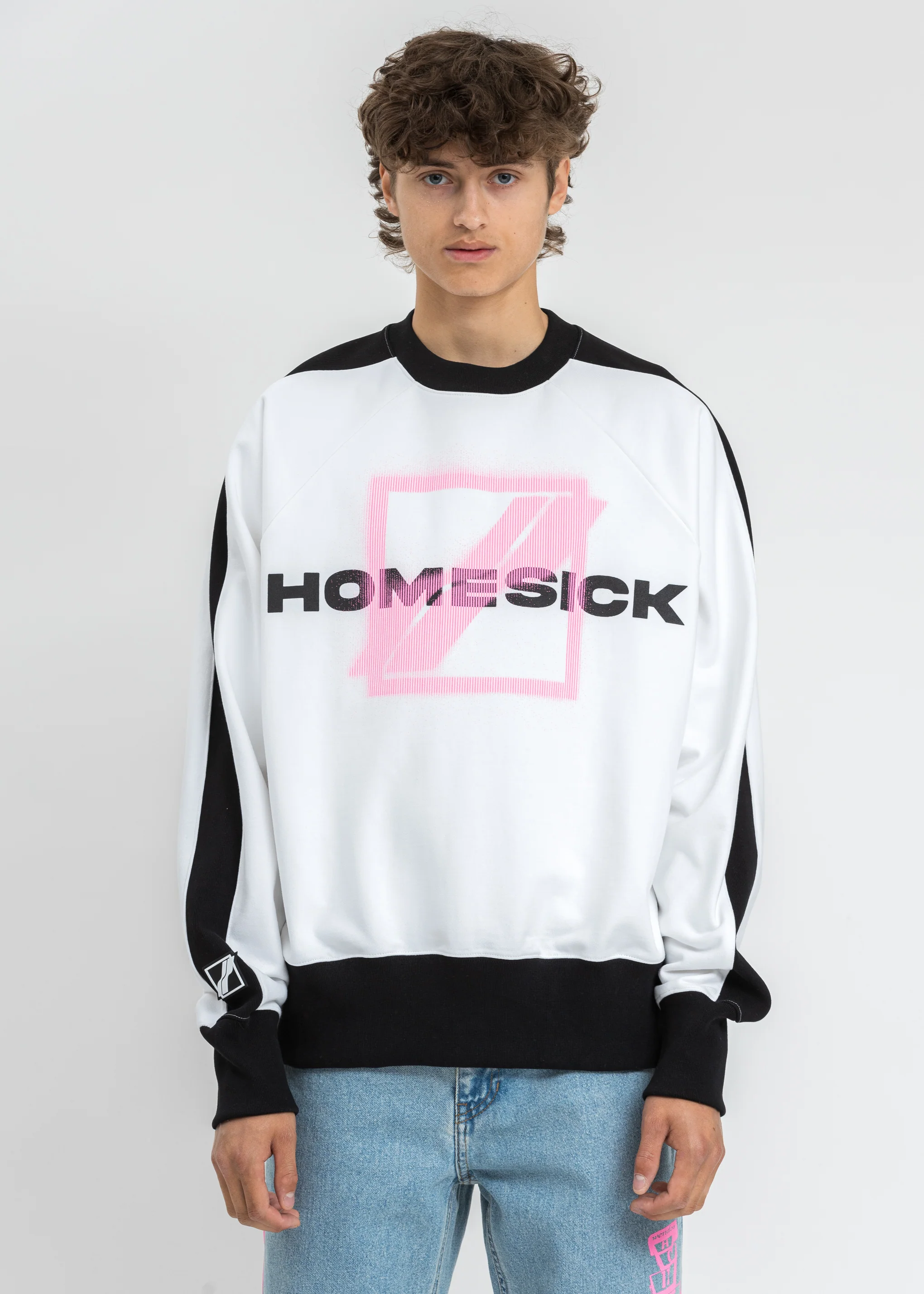 White Homesick Raglan Sweater