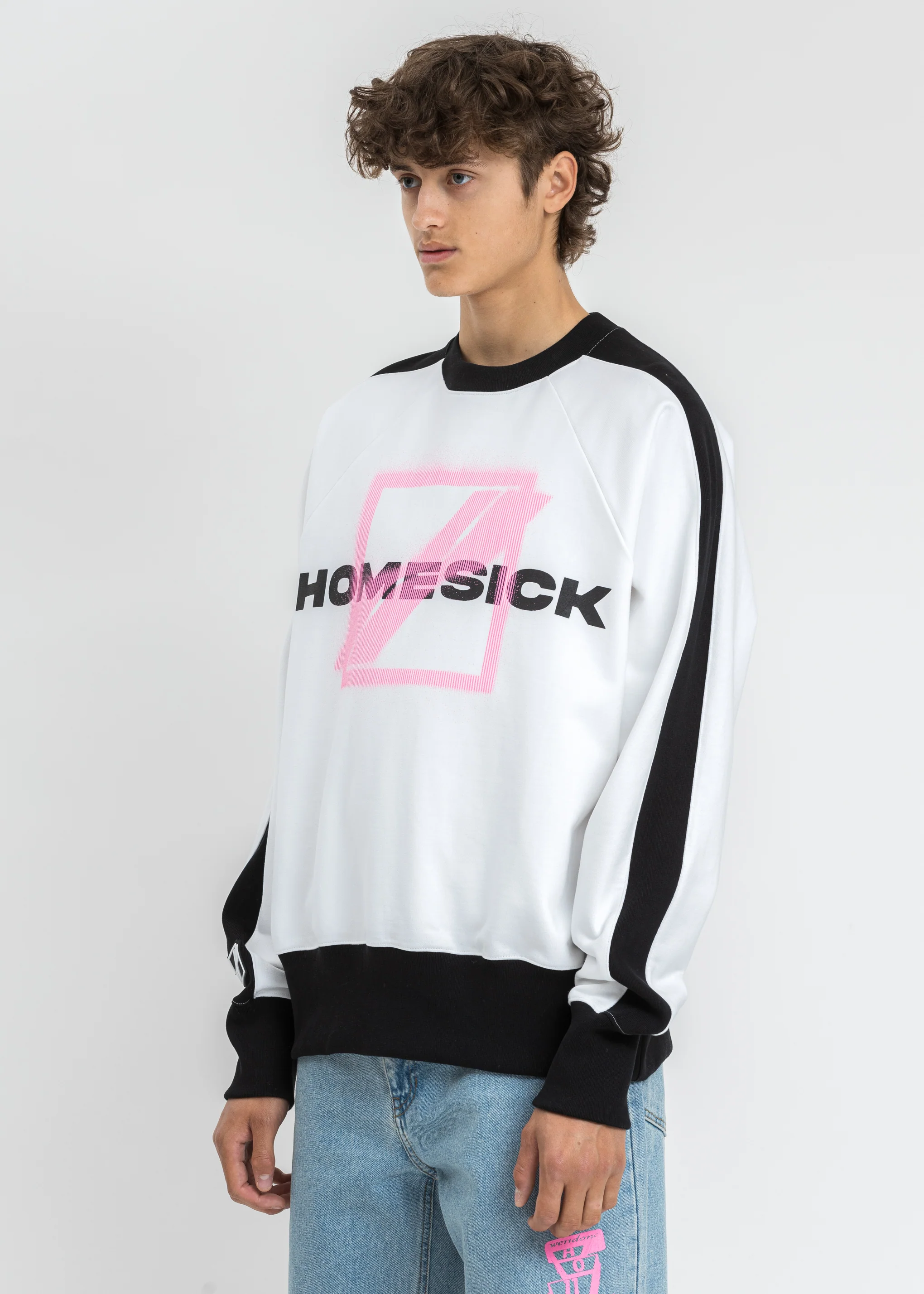 White Homesick Raglan Sweater - Image 3