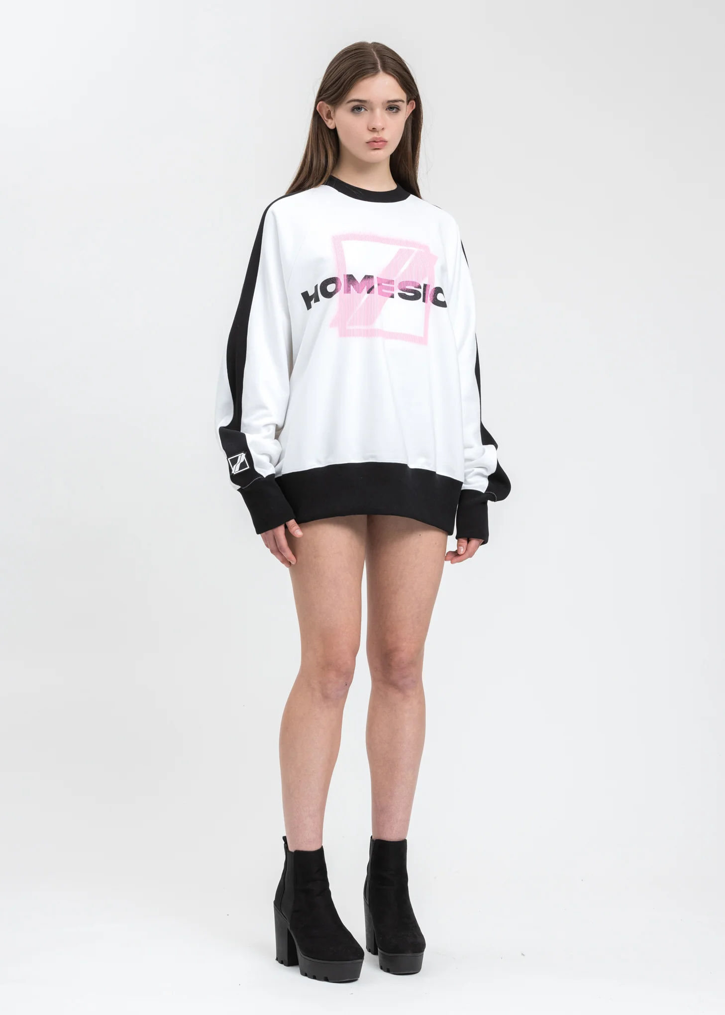 White Homesick Raglan Sweater - Image 5