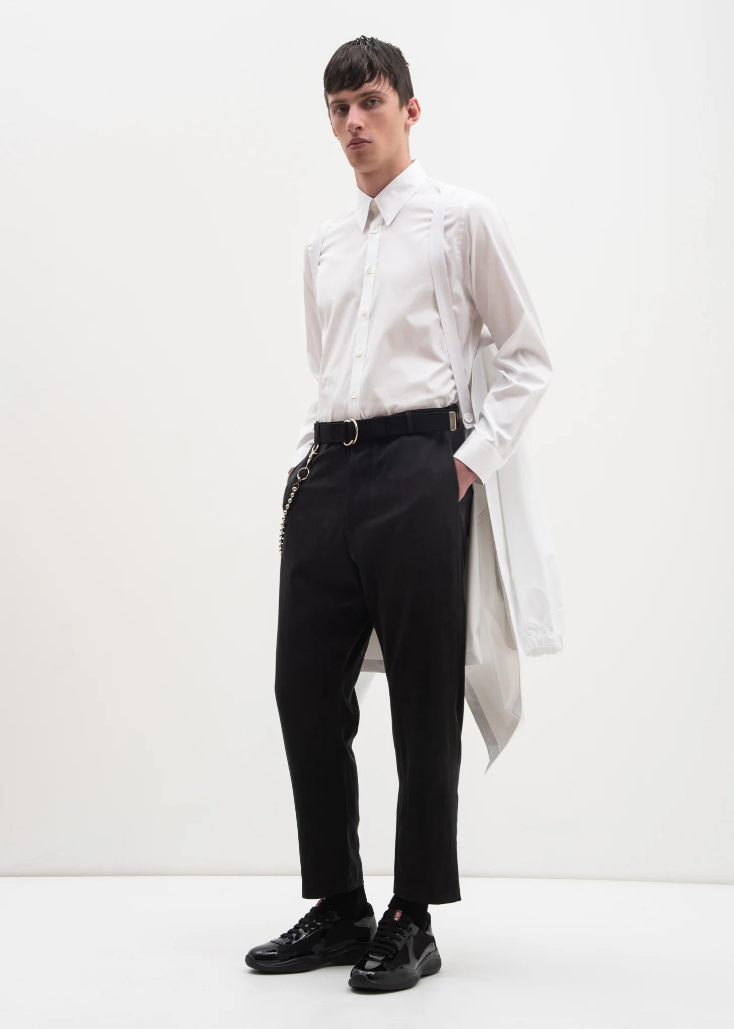 White Hooded Raincoat (Special Project) - Image 11