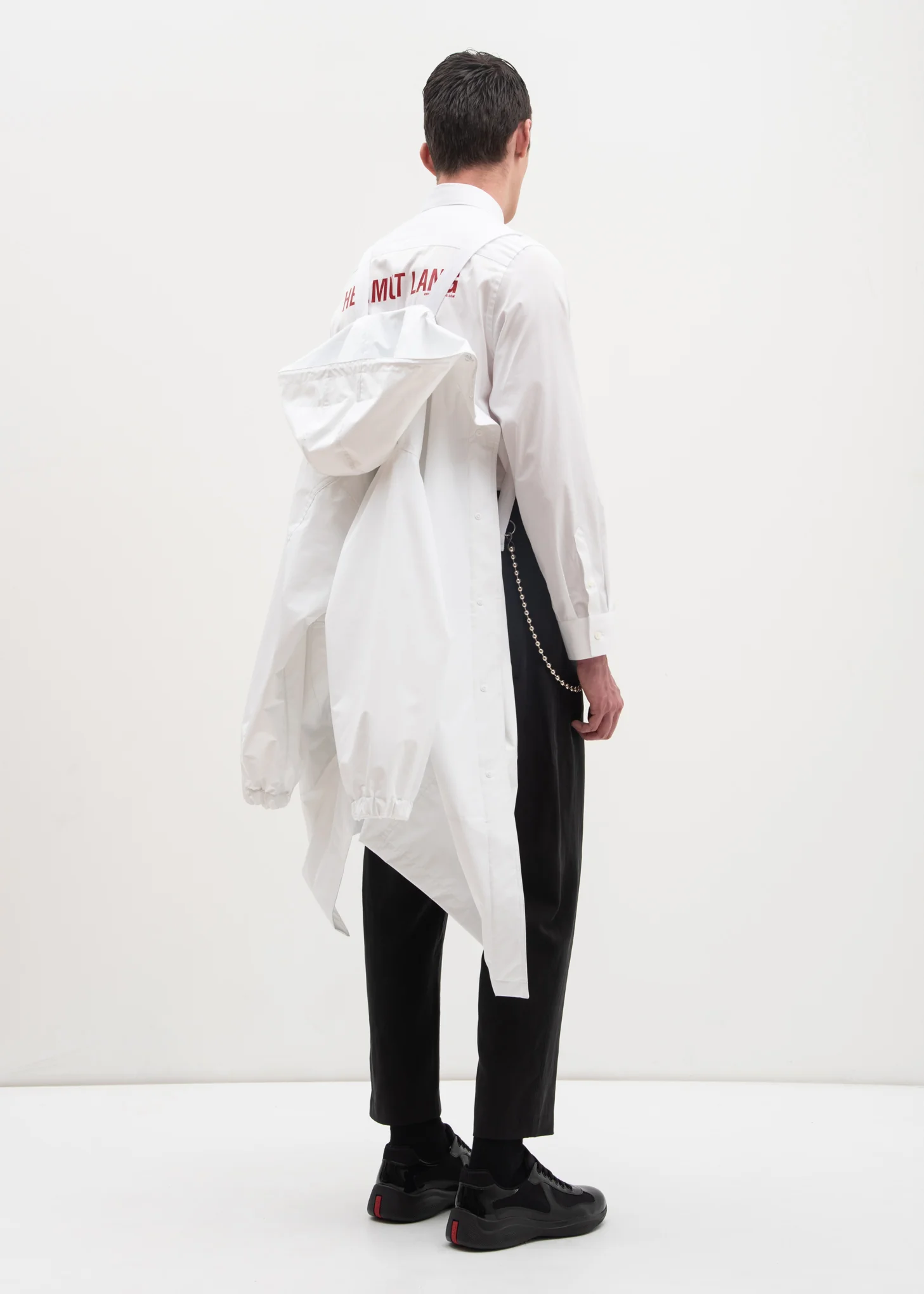 White Hooded Raincoat (Special Project) - Image 2
