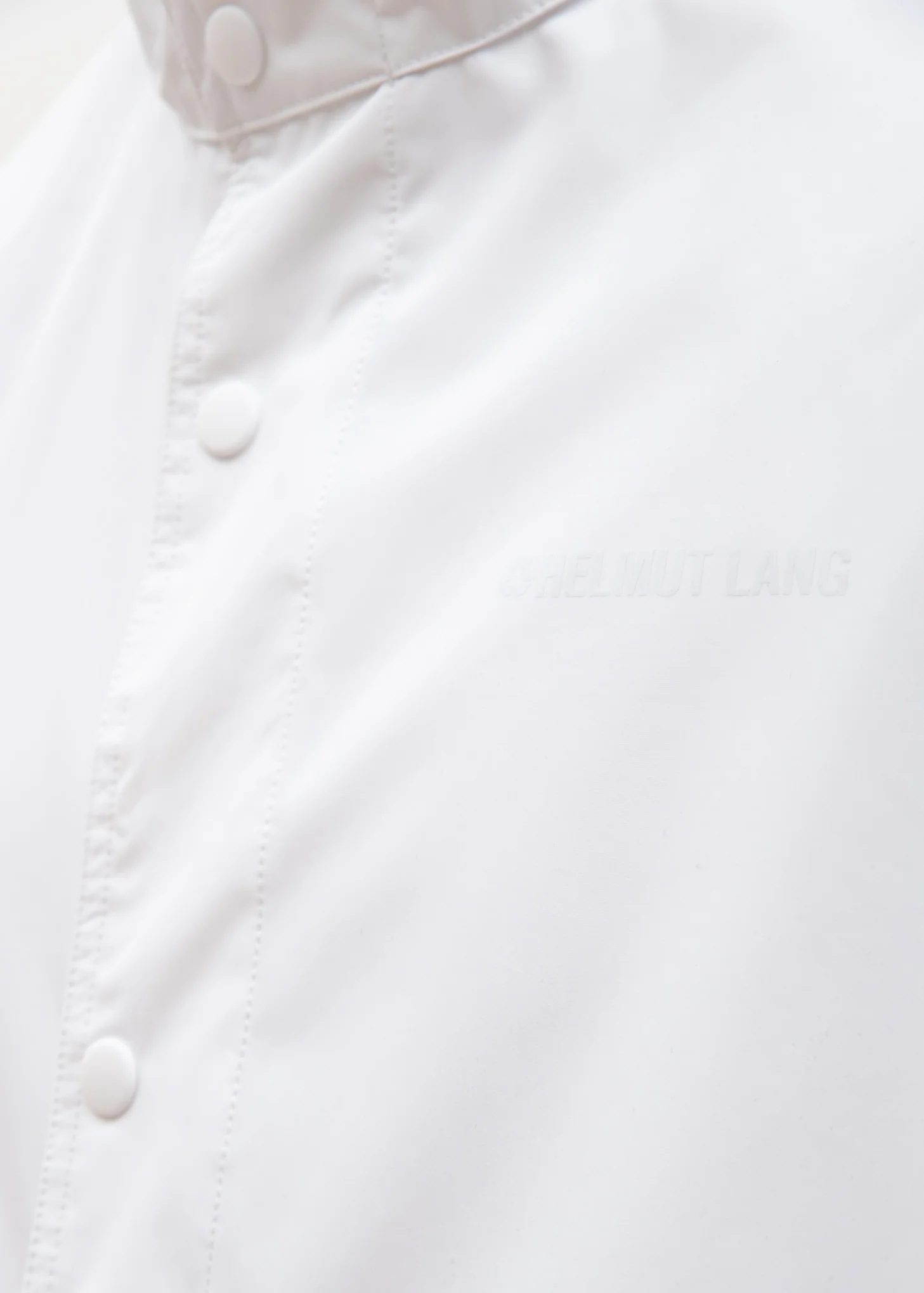 White Hooded Raincoat (Special Project) - Image 8