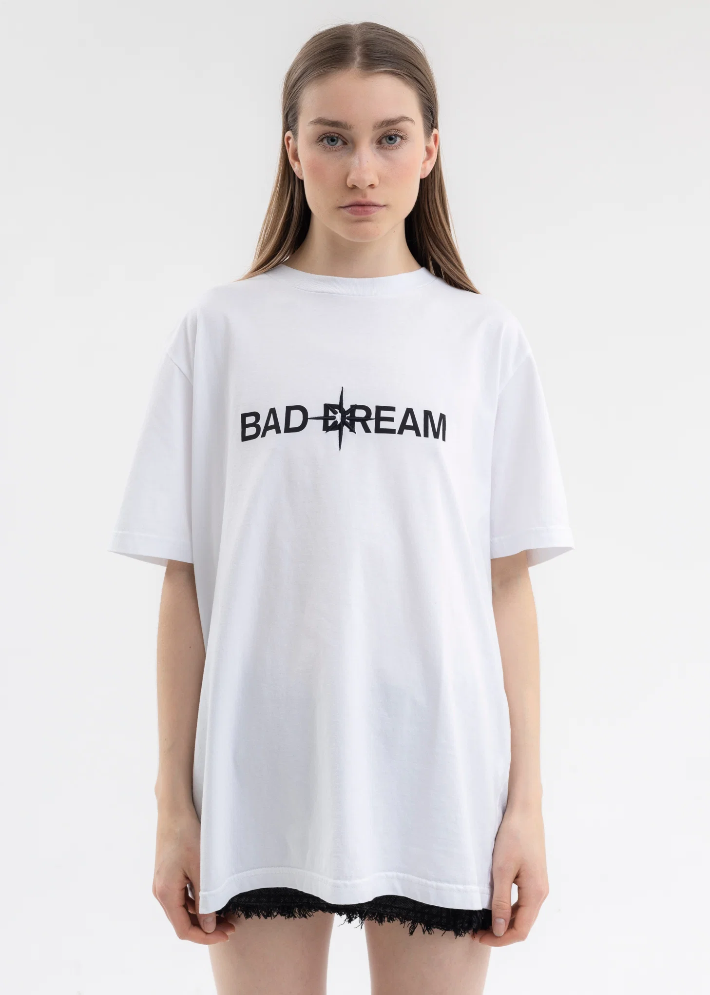 WHITE HOODED T-SHIRT - Image 3