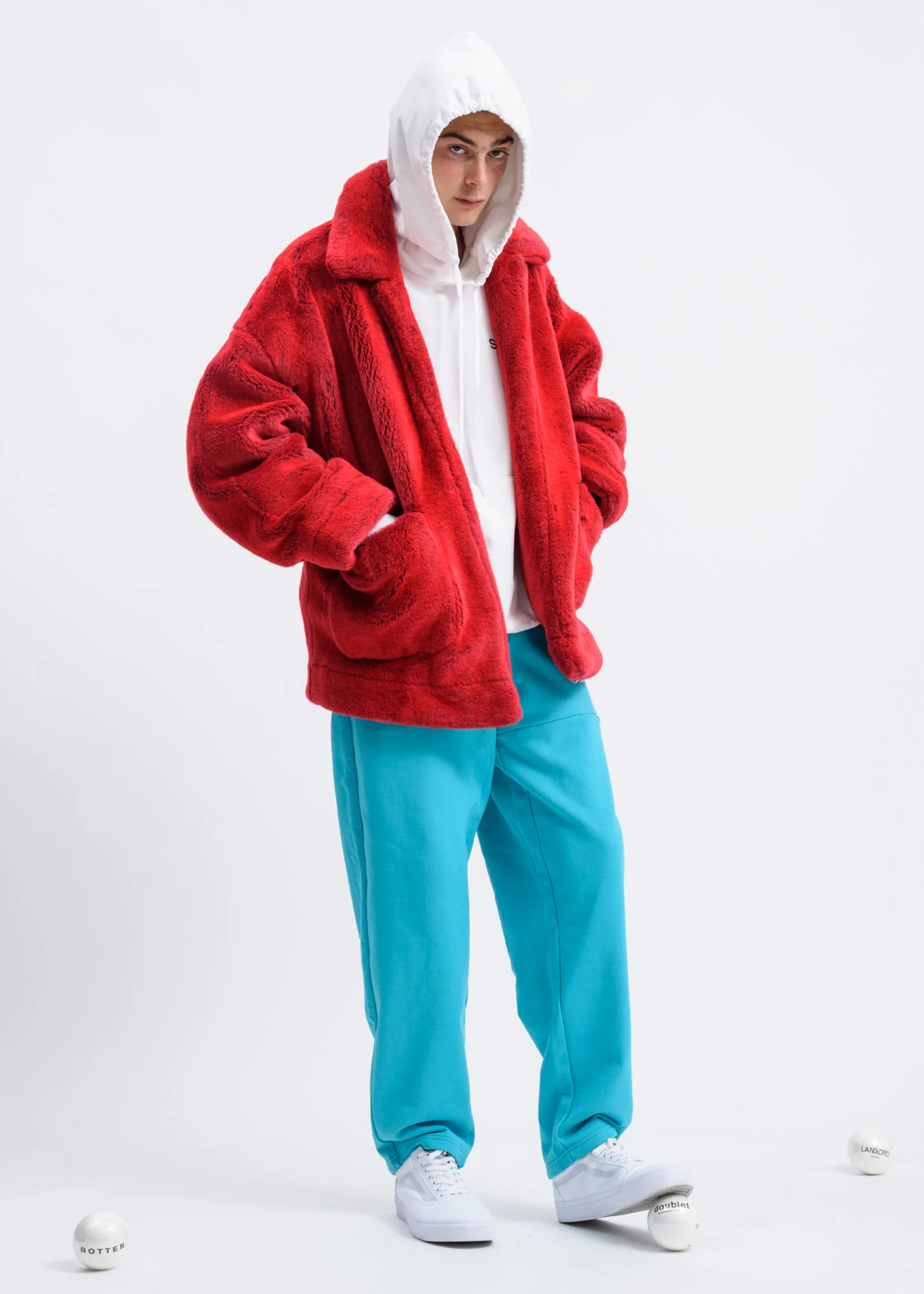 White “Horror” Embroidery Hoodie - Image 5