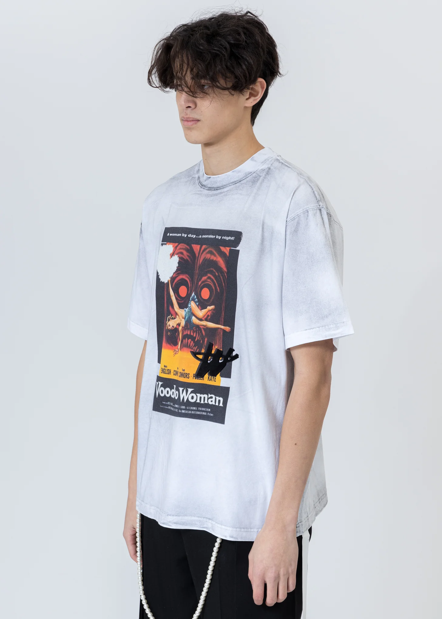 White Horror Movie T-Shirt - Image 3