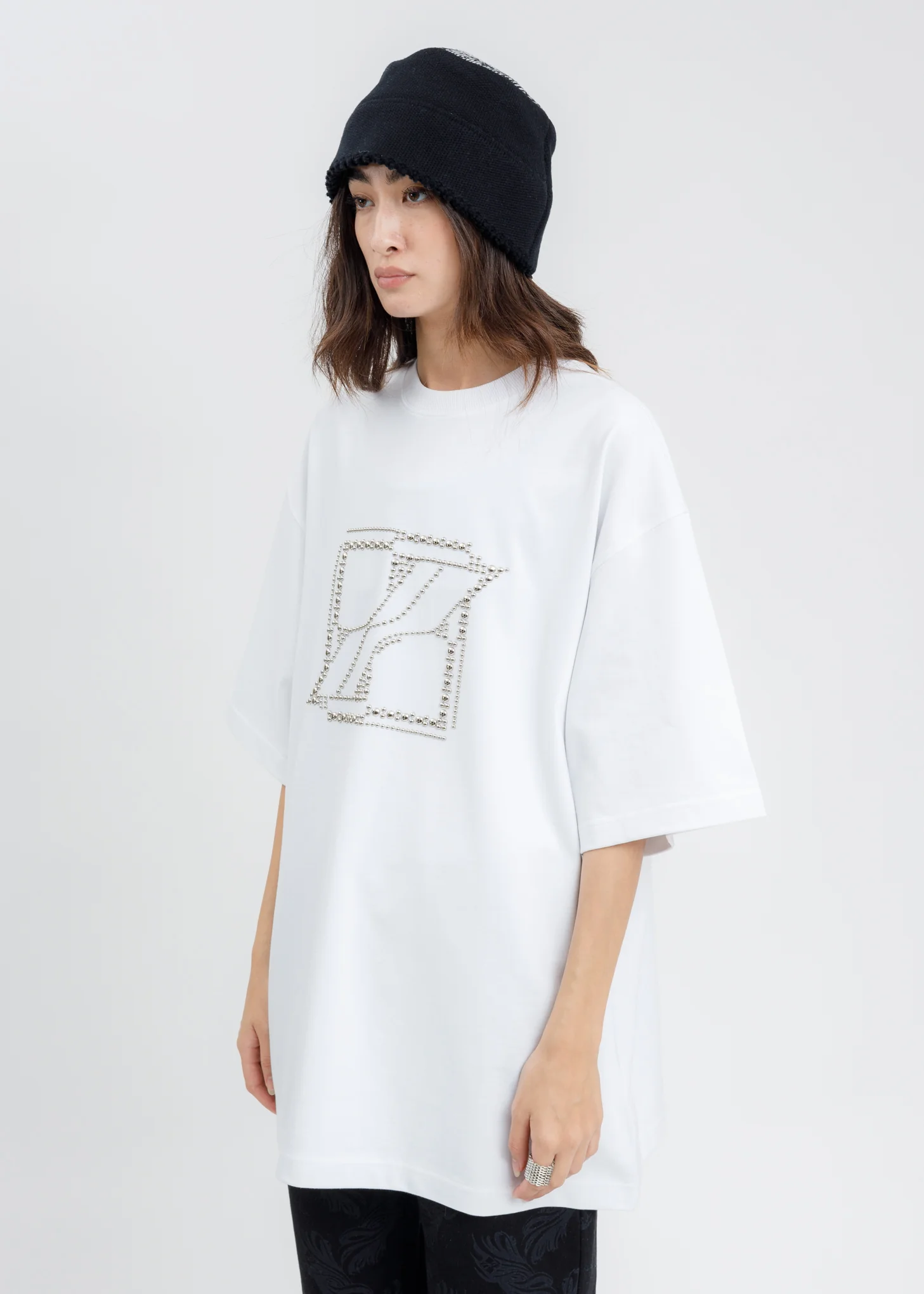 White Hotfix Logo T-Shirt - Image 3