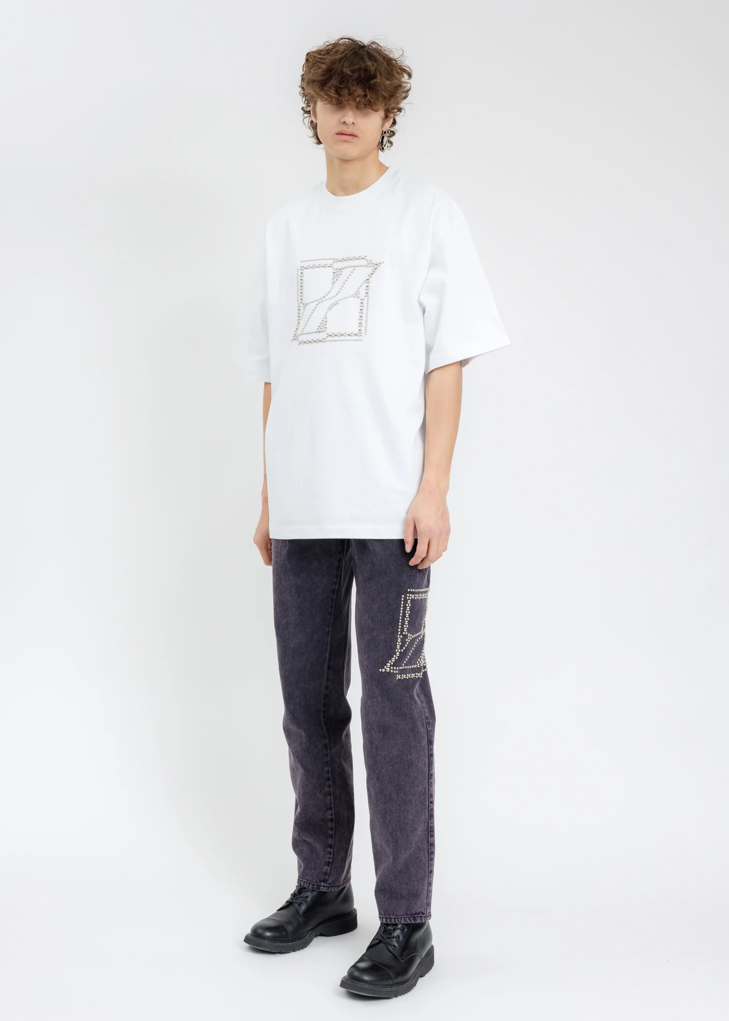 White Hotfix Logo T-Shirt - Image 5