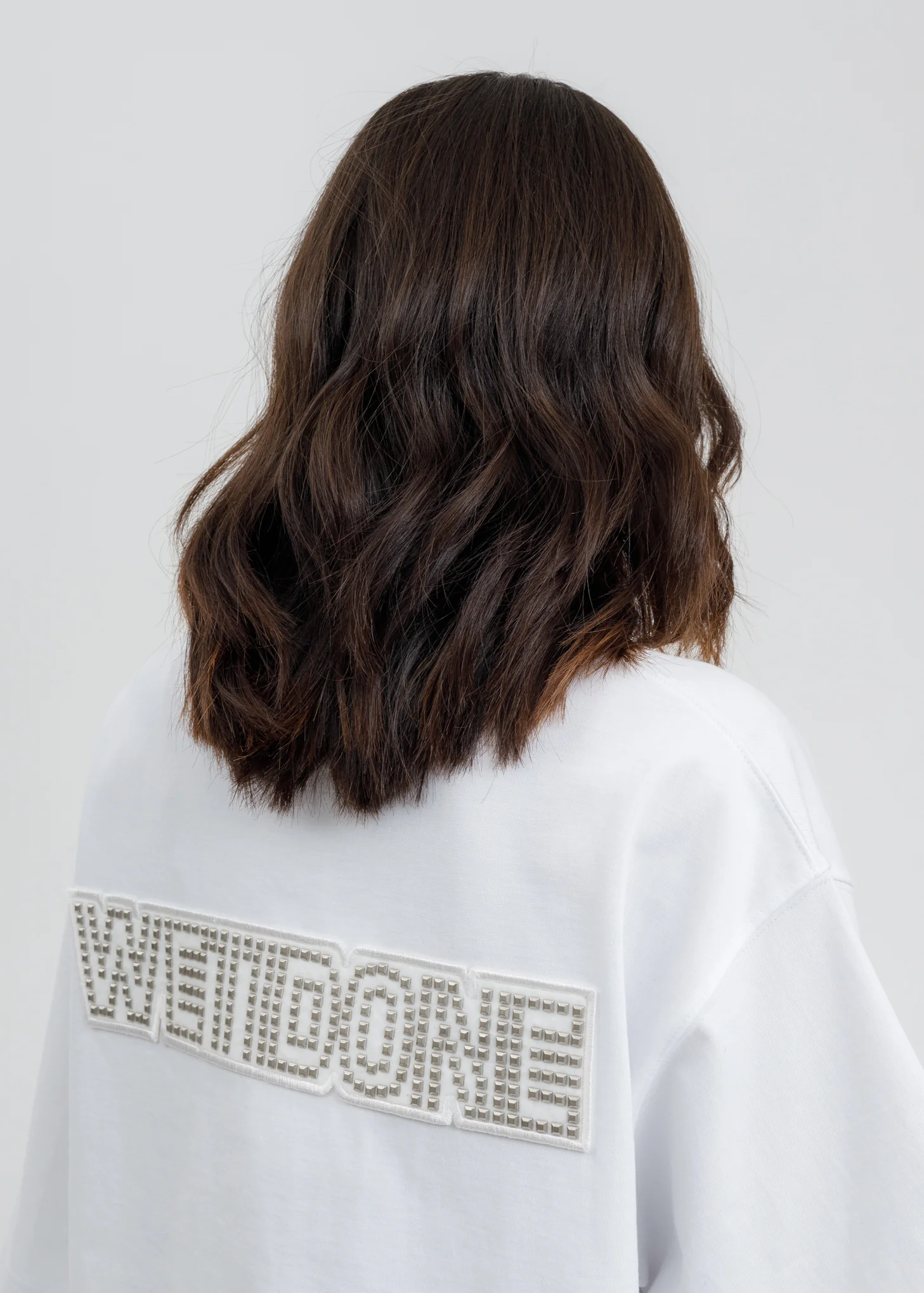 White Hotfix Patch Logo T-Shirt - Image 2