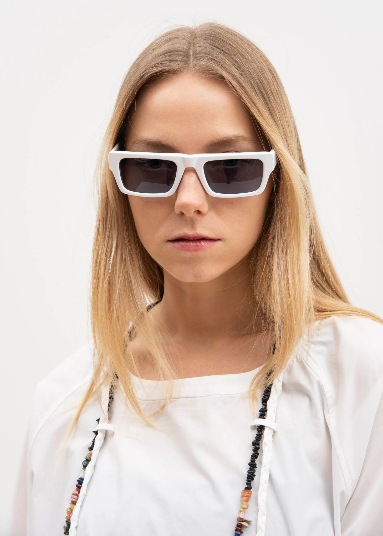 White Hughes Sunglasses - Image 2