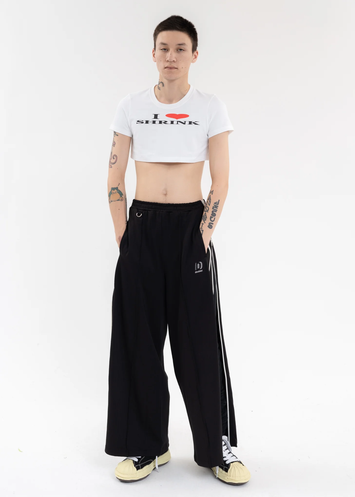 White I ♡ SHRINK T-SHIRT - Image 5
