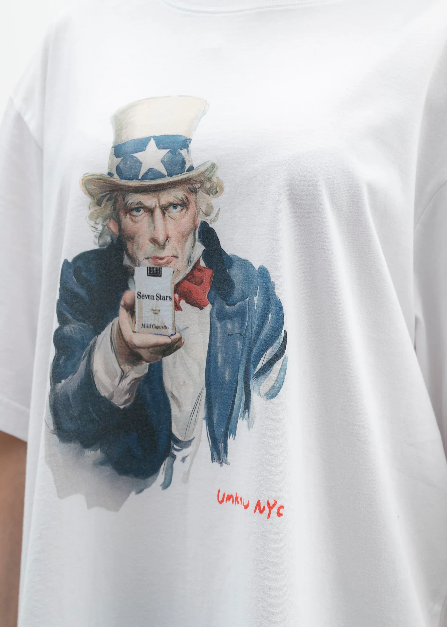 WHITE I WANT YOU SEVEN STARS T-SHIRT - Image 2