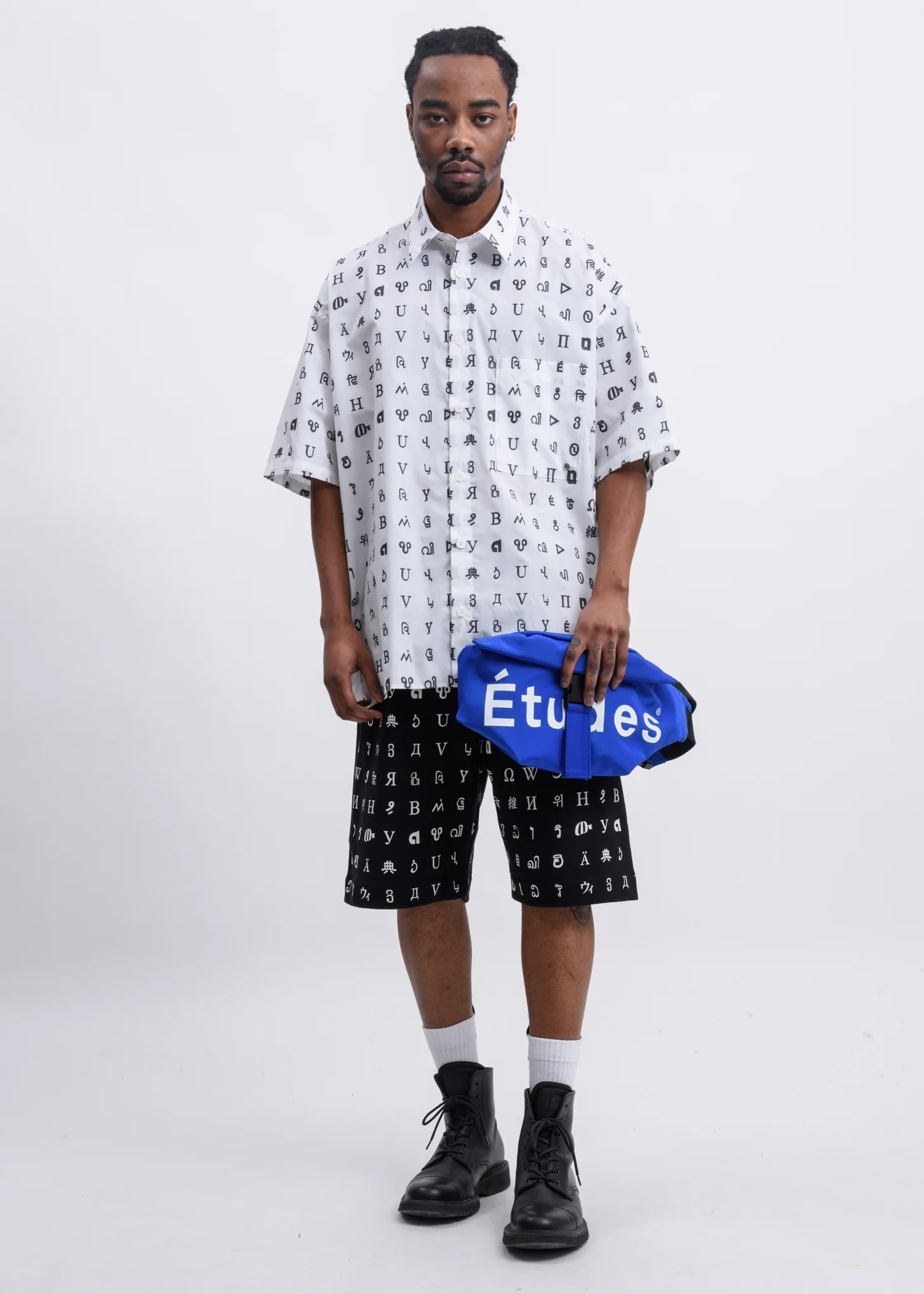 White Illusion Jacquard Wikipedia Shirt - Image 4